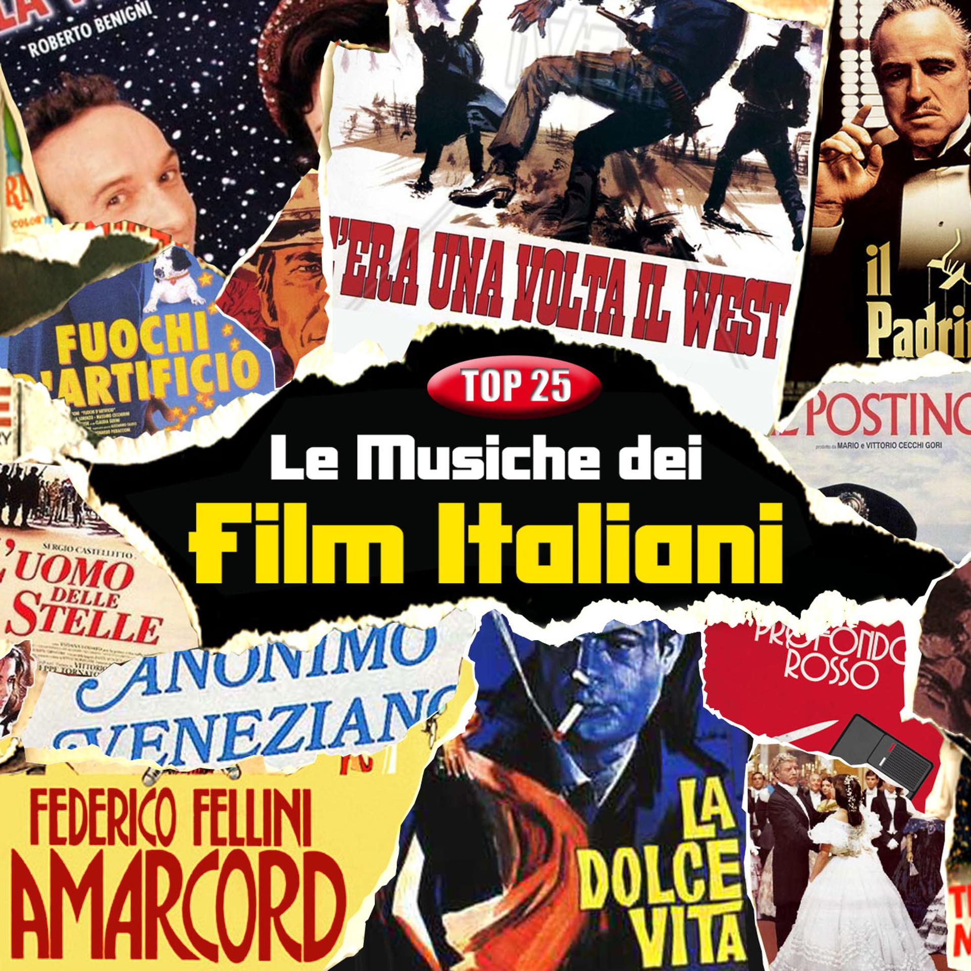 Постер альбома TOP 25 - Le musiche dei film Italiani