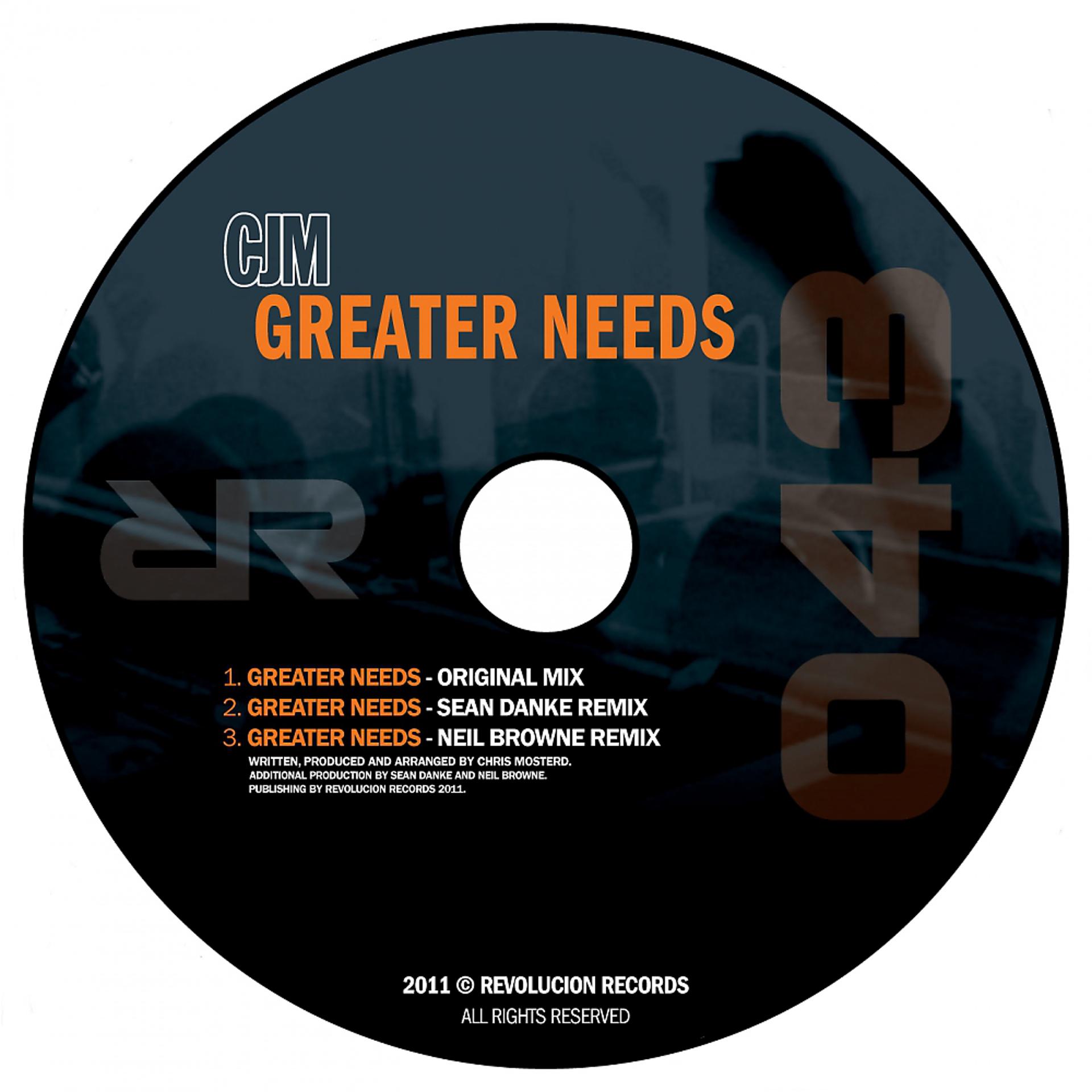 Постер альбома Greater Needs