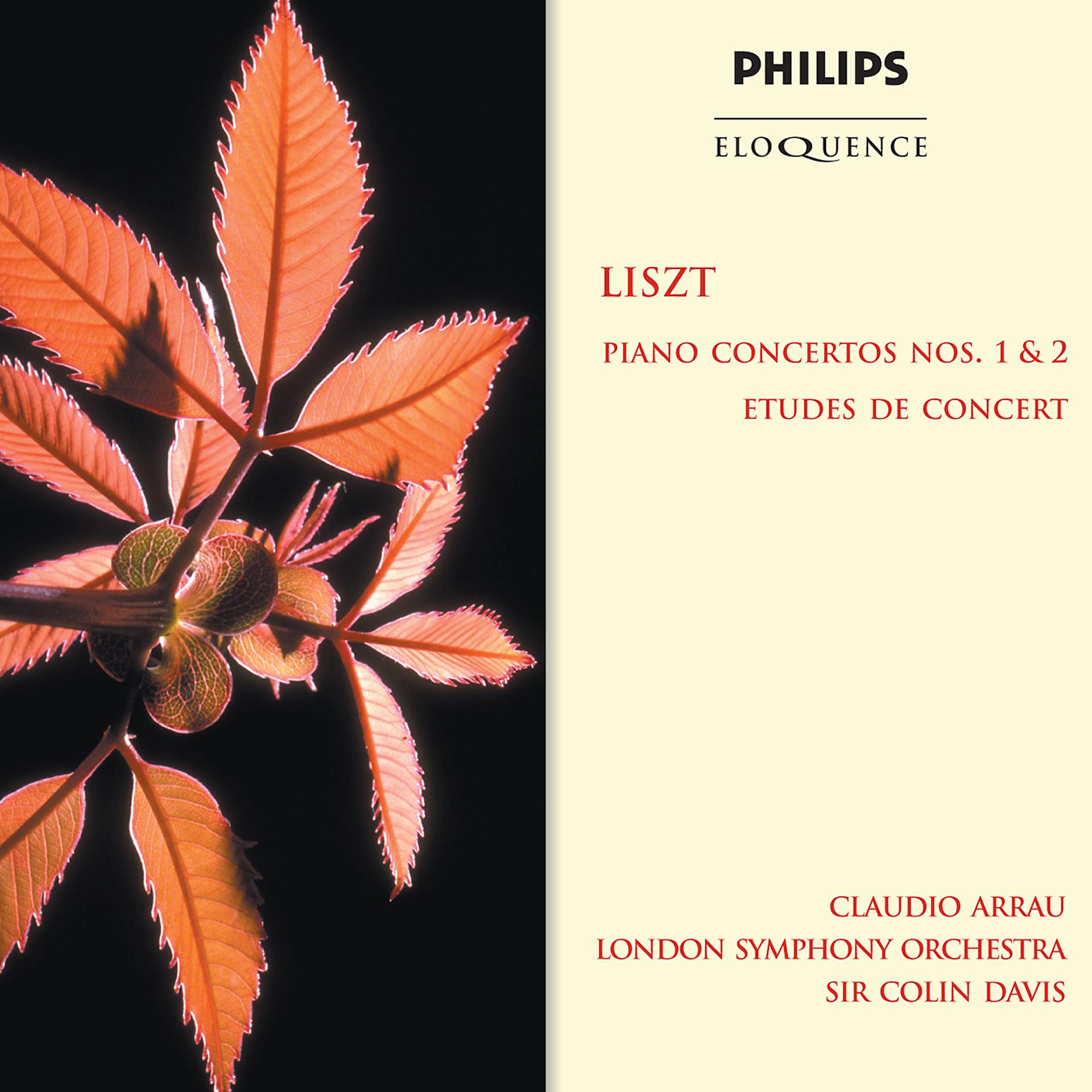 Постер альбома Liszt: Piano Concertos Nos. 1 & 2; Etudes De Concert