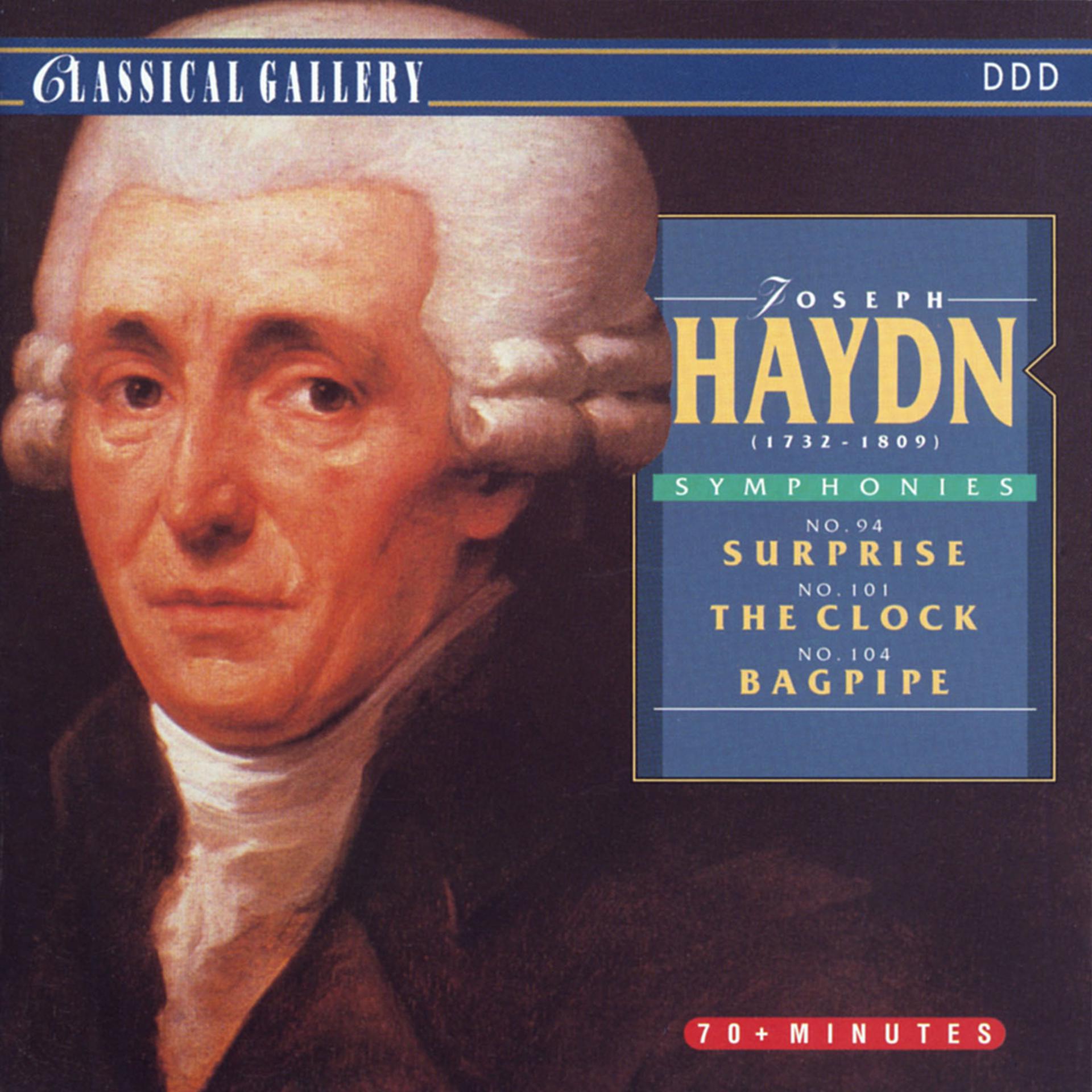 Постер альбома Haydn: Symphonies Nos. 94 "Surprise", 101 "The Clock" & 104 "Bagpipe"