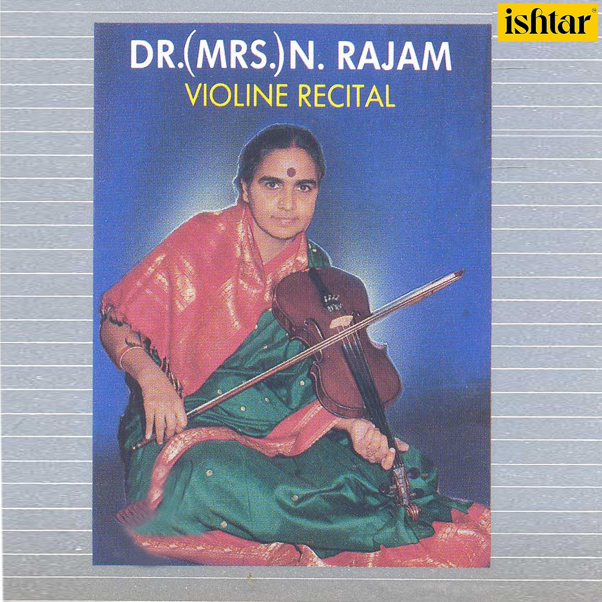 Постер альбома Dr. N. Rajam - Violine Recital
