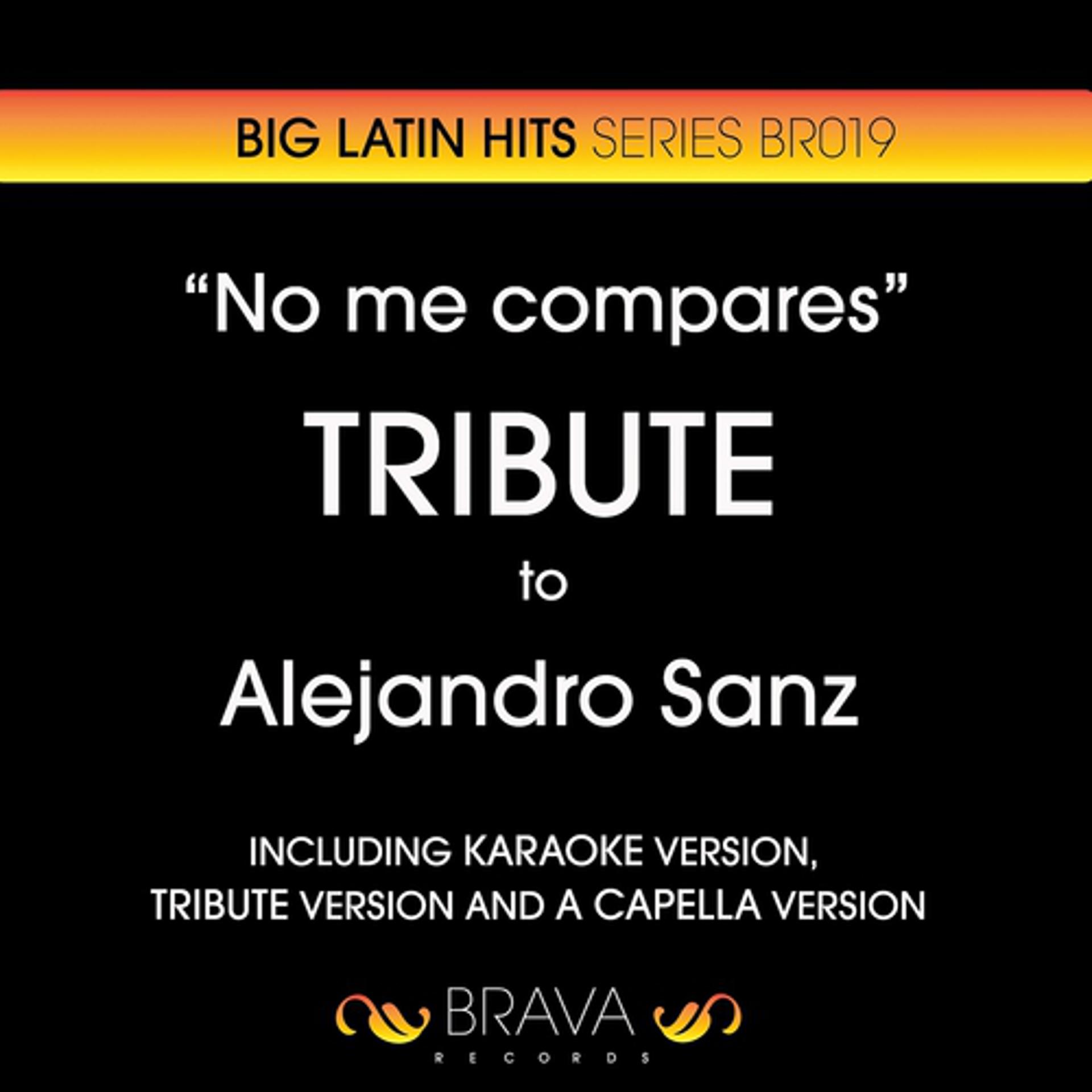 Постер альбома No Me Compares - Tribute To Alejandro Sanz