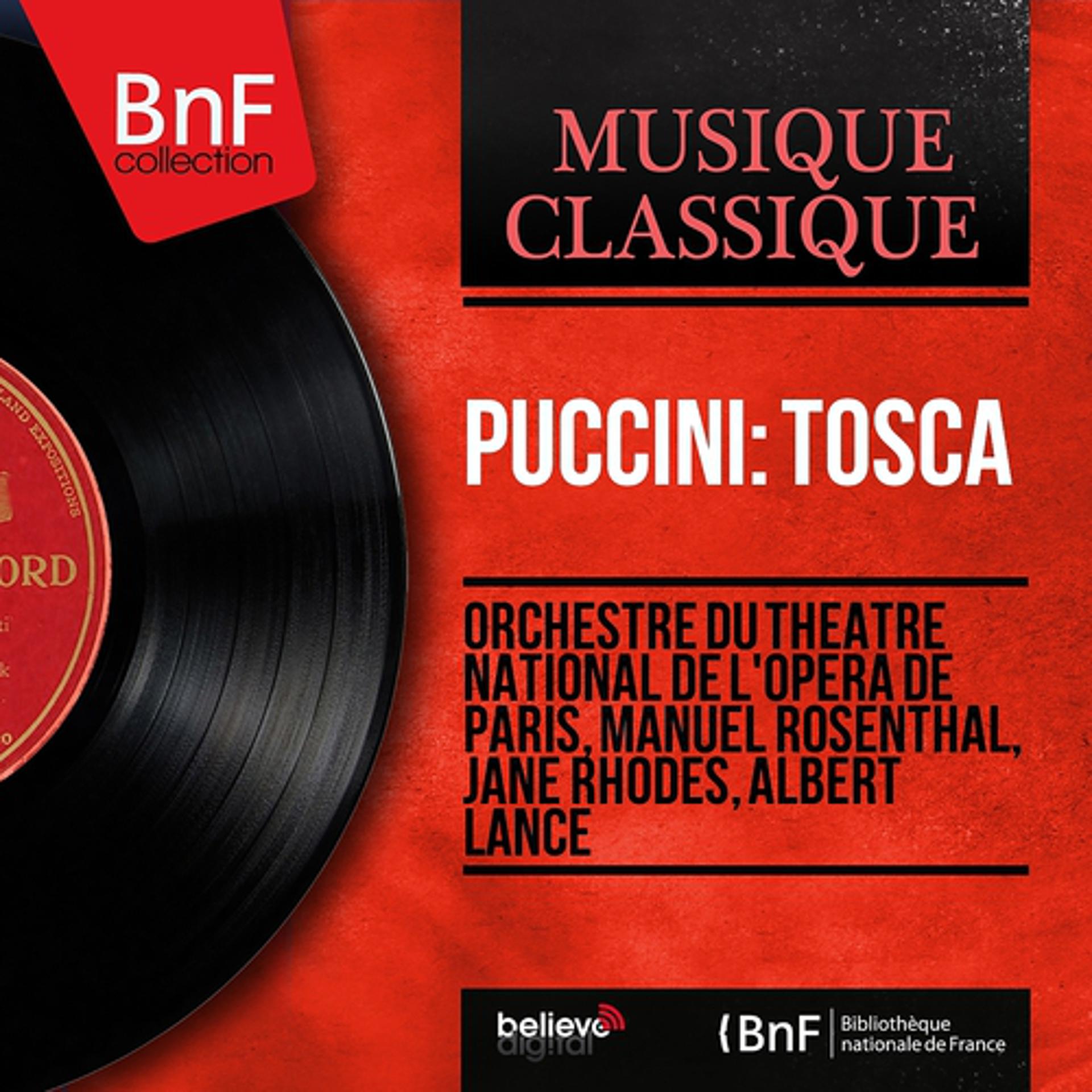 Постер альбома Puccini: Tosca (French Version, Mono Version)