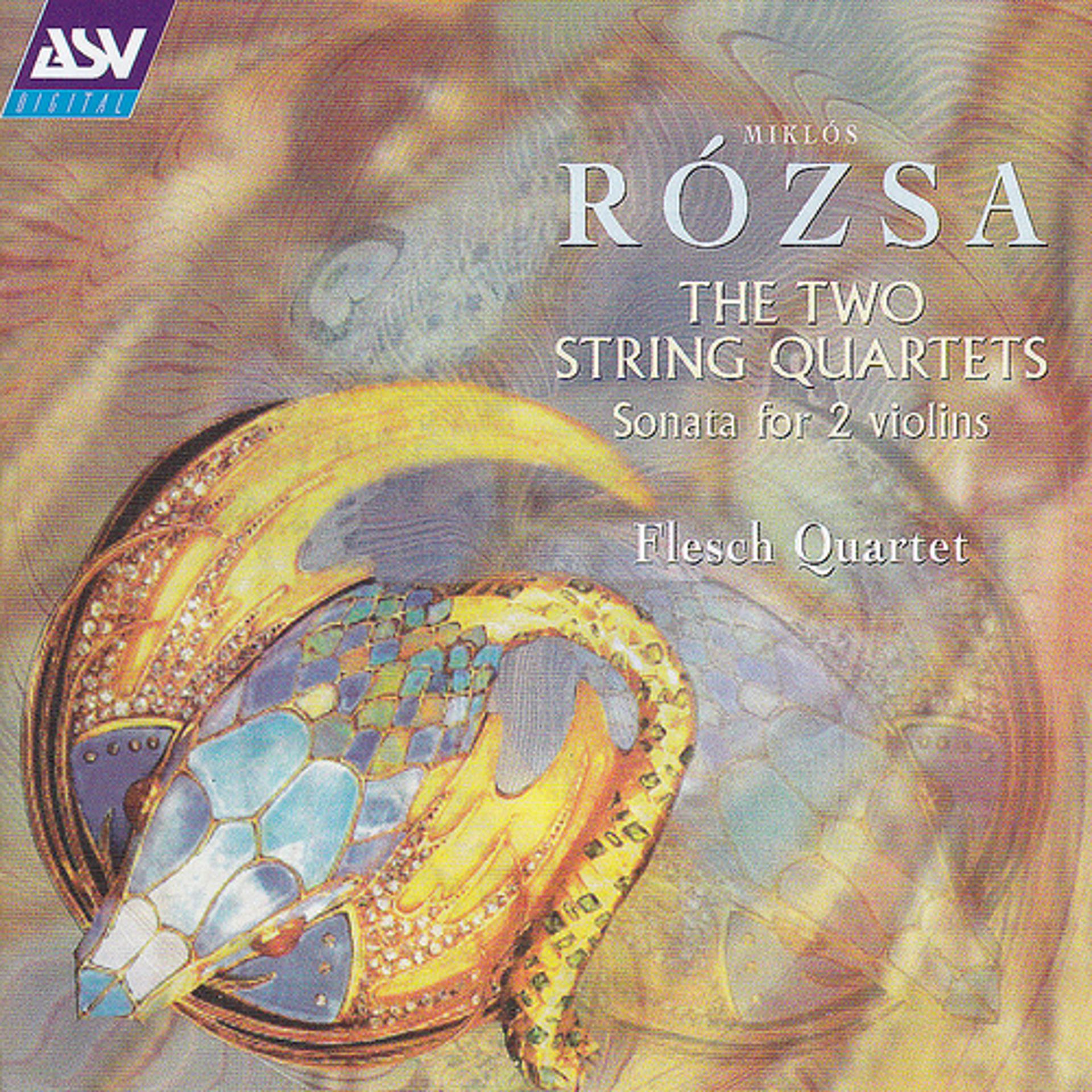 Постер альбома Rozsa: The 2 String Quartets