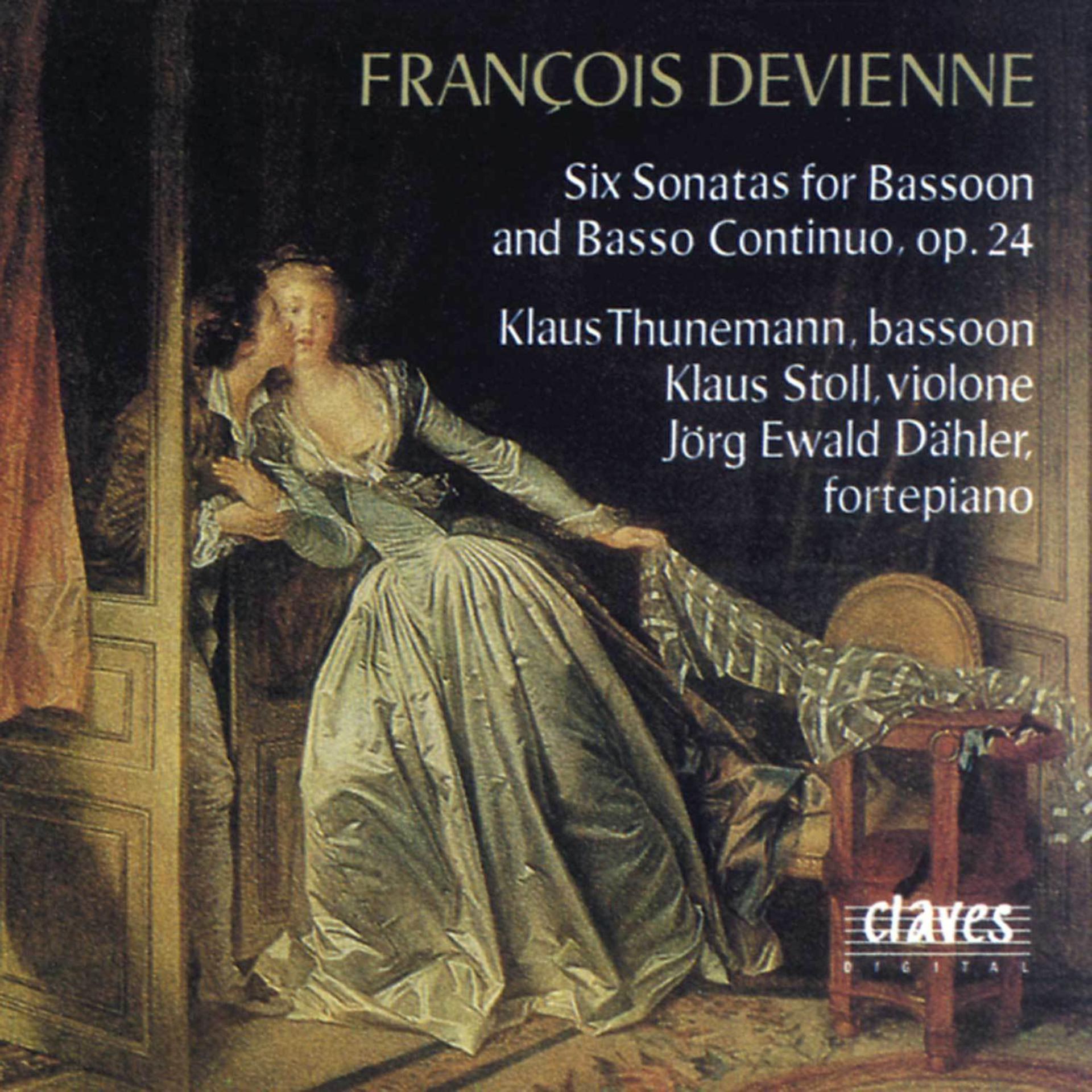 Постер альбома Devienne : Six Sonatas for Bassoon and Basso continuo, Op. 24