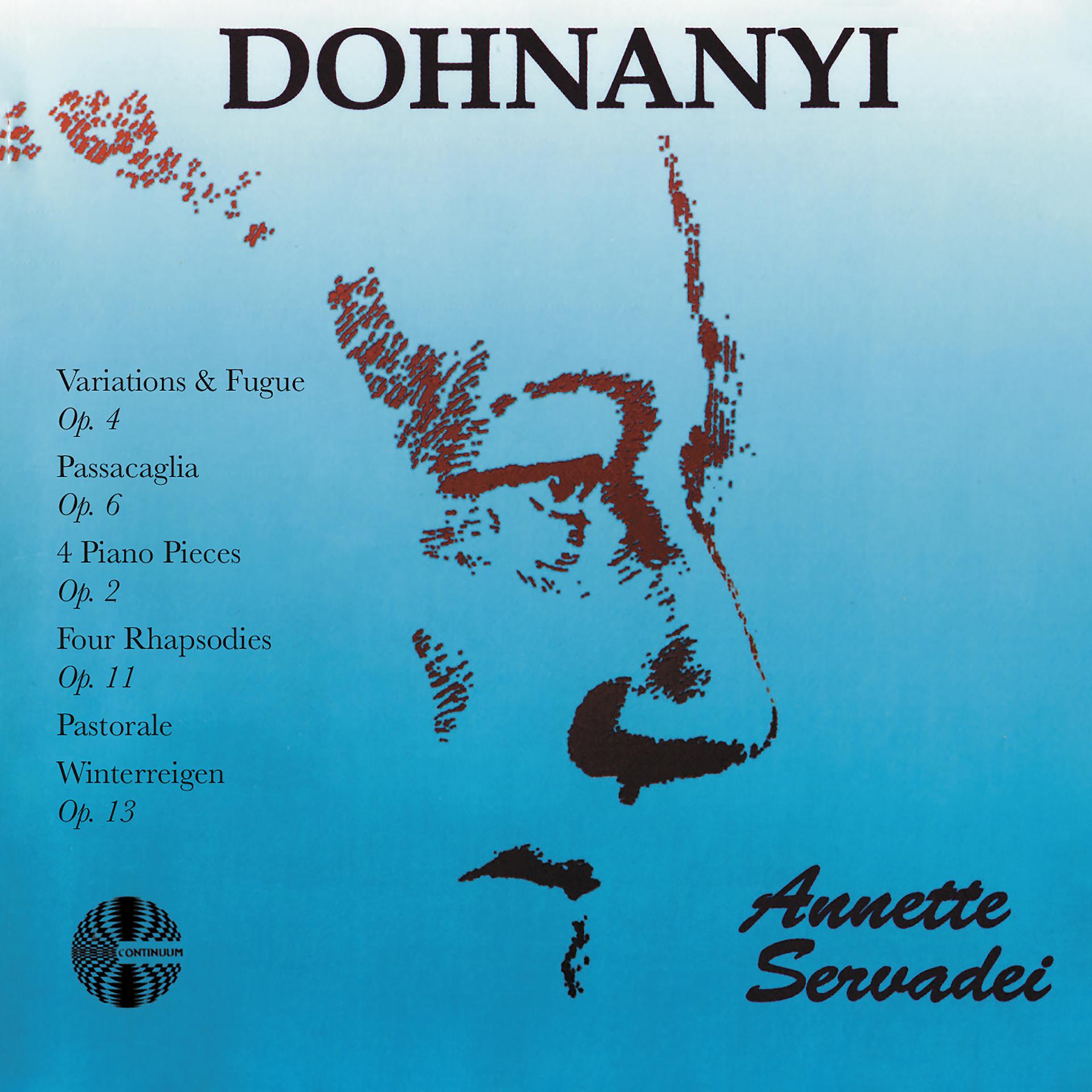 Постер альбома Dohnanyi: Solo Piano Works