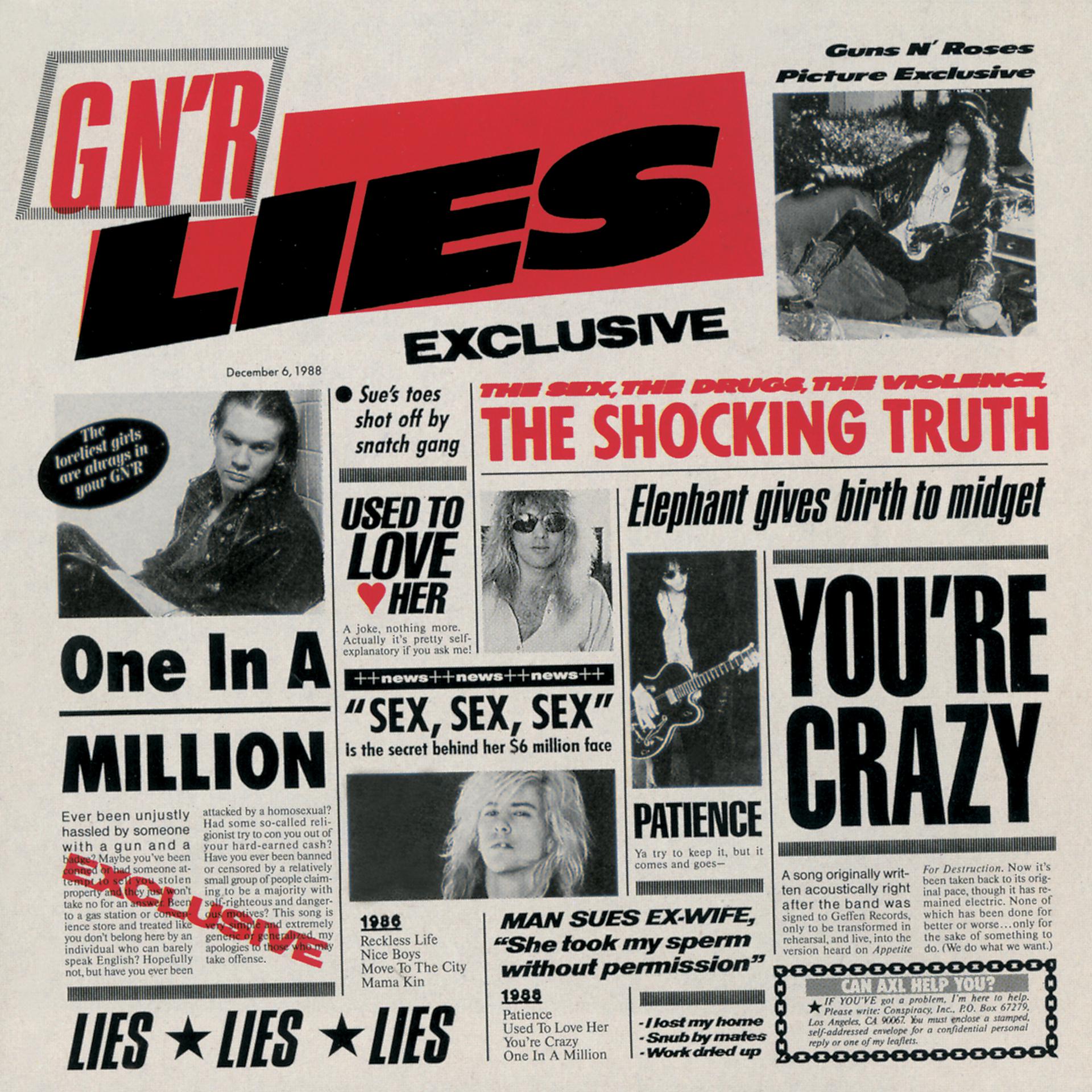 Постер альбома G N' R Lies