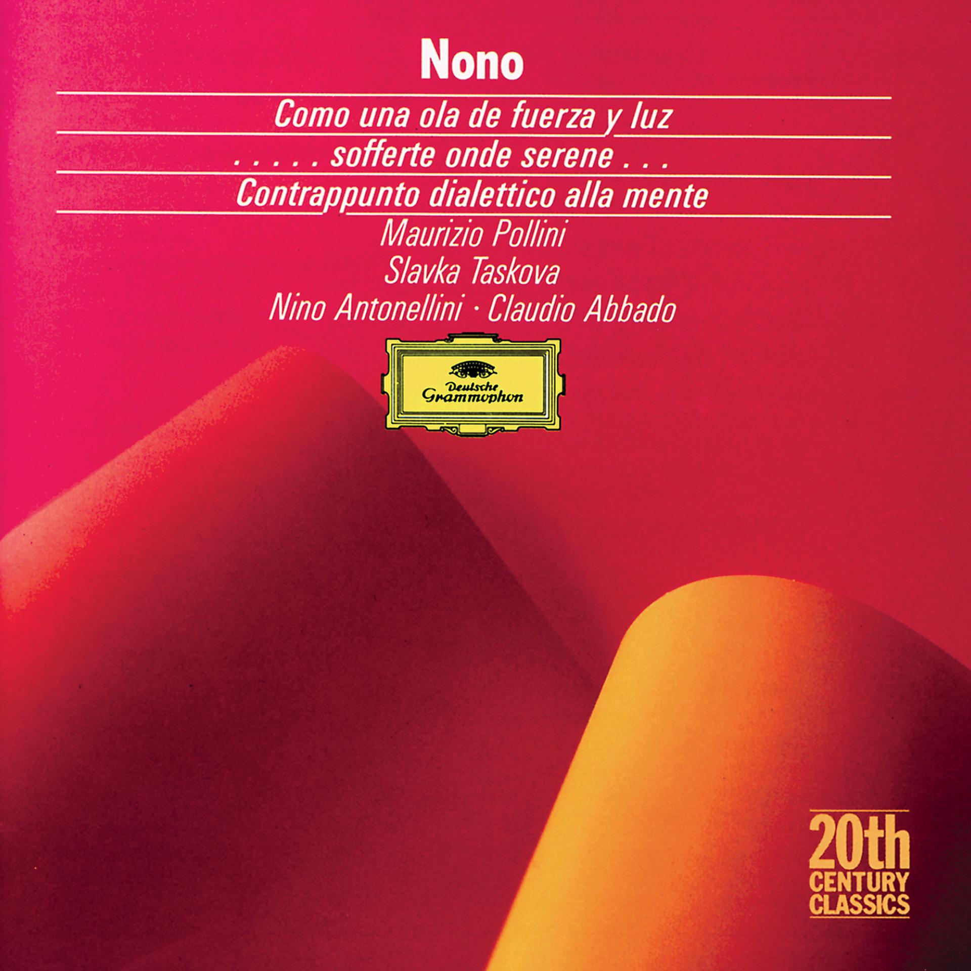 Постер альбома Nono: Como una ola de fuerza y luz; ...sofferte onde serene...