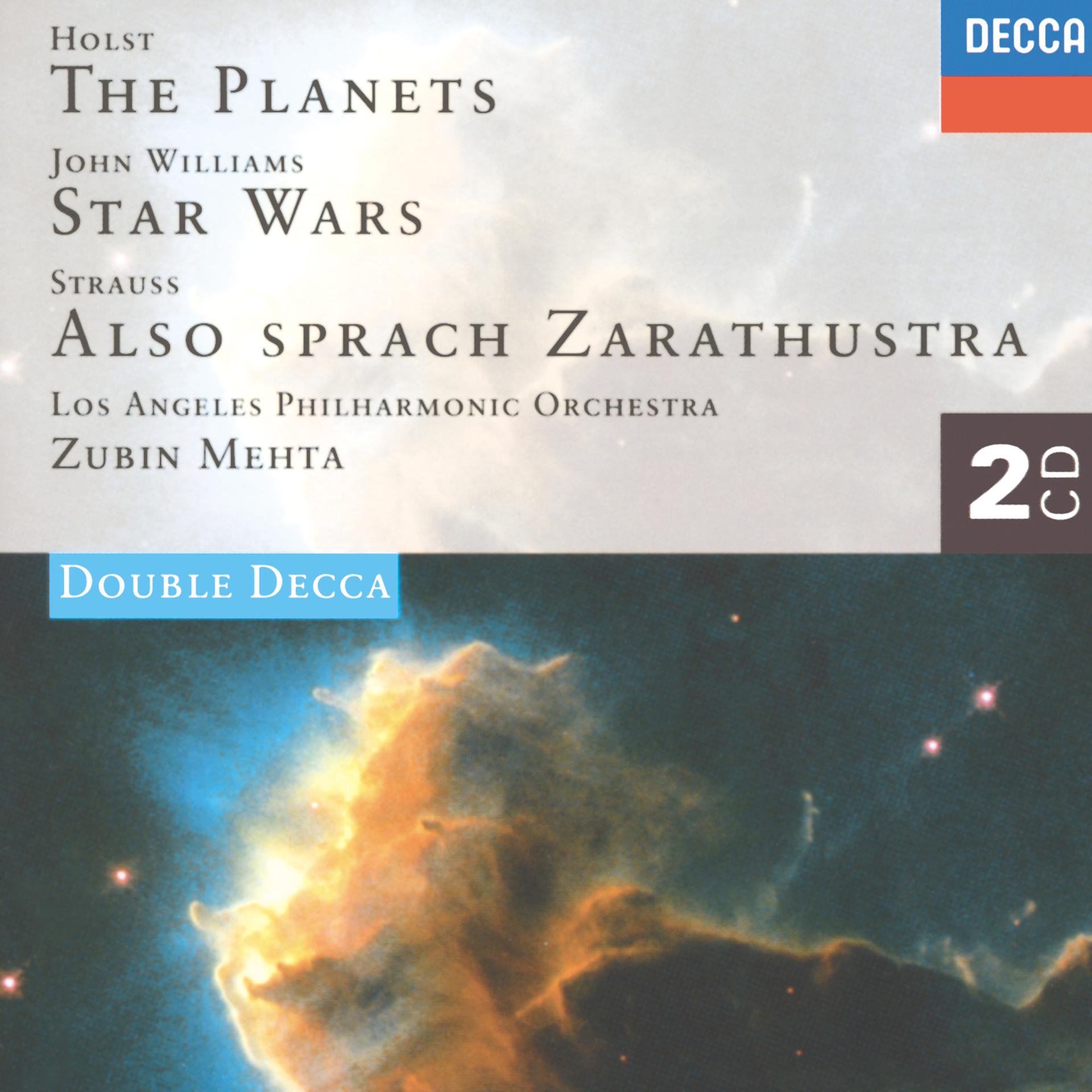 Постер альбома Holst: The Planets / John Williams: Star Wars Suite / Strauss, R.: Also sprach Zarathustra