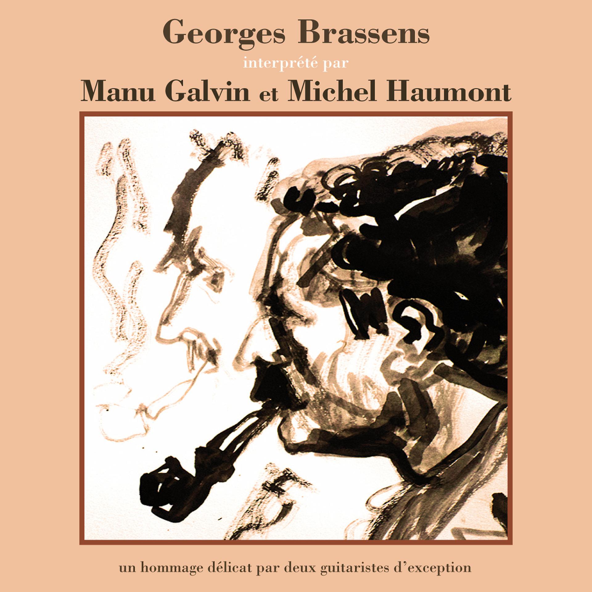 Постер альбома Georges Brassens interprété par Manu Galvin et Michel Haumont (Un hommage délicat par deux guitaristes d'exception)