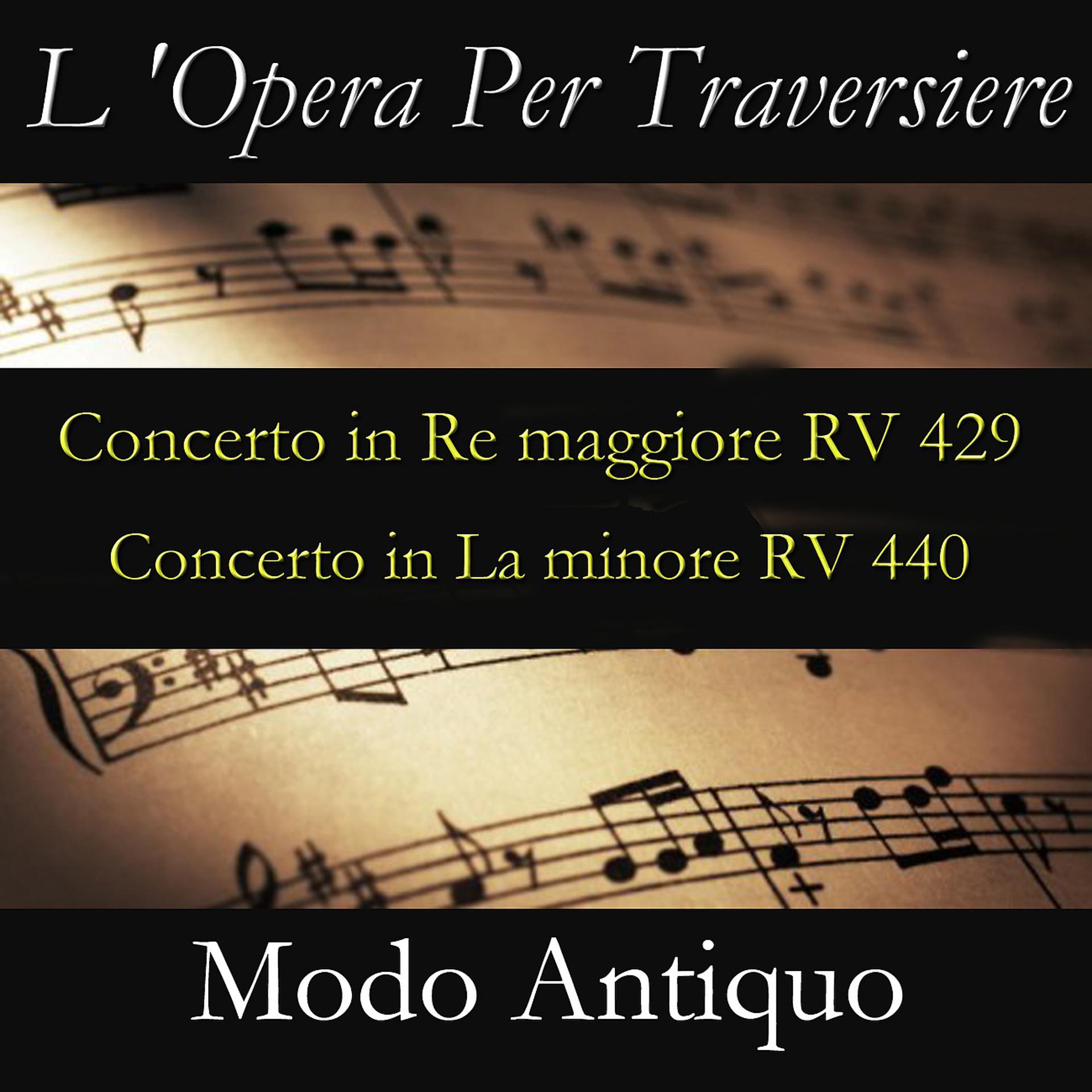 Постер альбома L 'Opera Per Traversiere