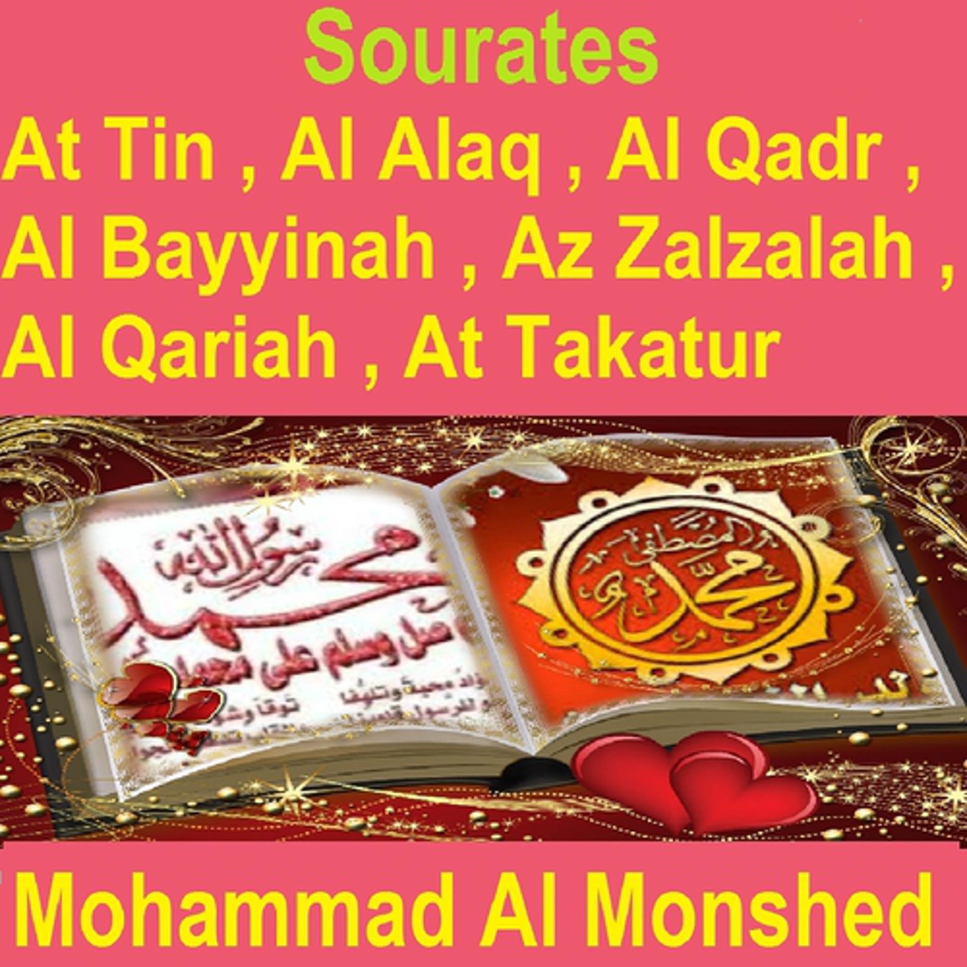 Постер альбома Sourates At Tin, Al Alaq, Al Qadr, Al Bayyinah, Az Zalzalah, Al Qariah, At Takatur