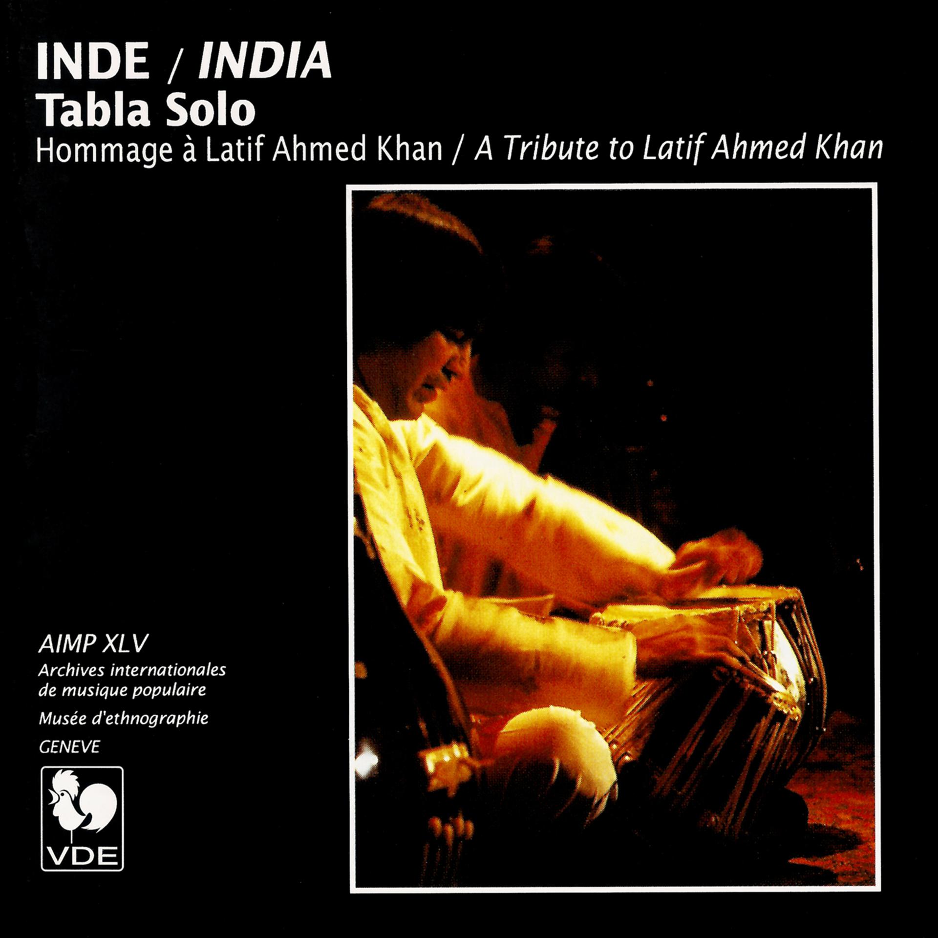 Постер альбома Inde: Hommage à Latif Ahmed Khan (India: A Tribute to Latif Ahmed Khan)
