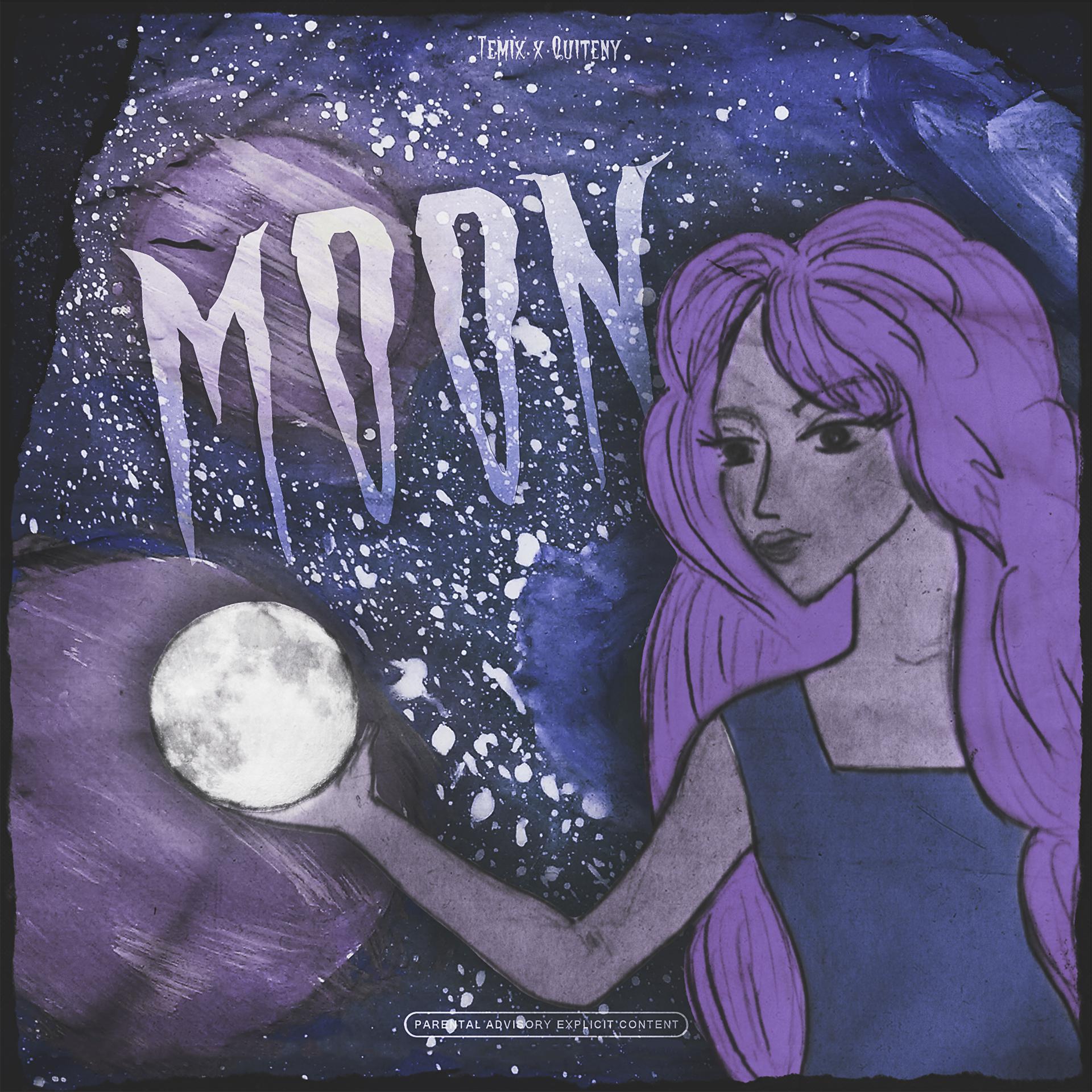 Постер к треку Temix, Quiteny - Moon