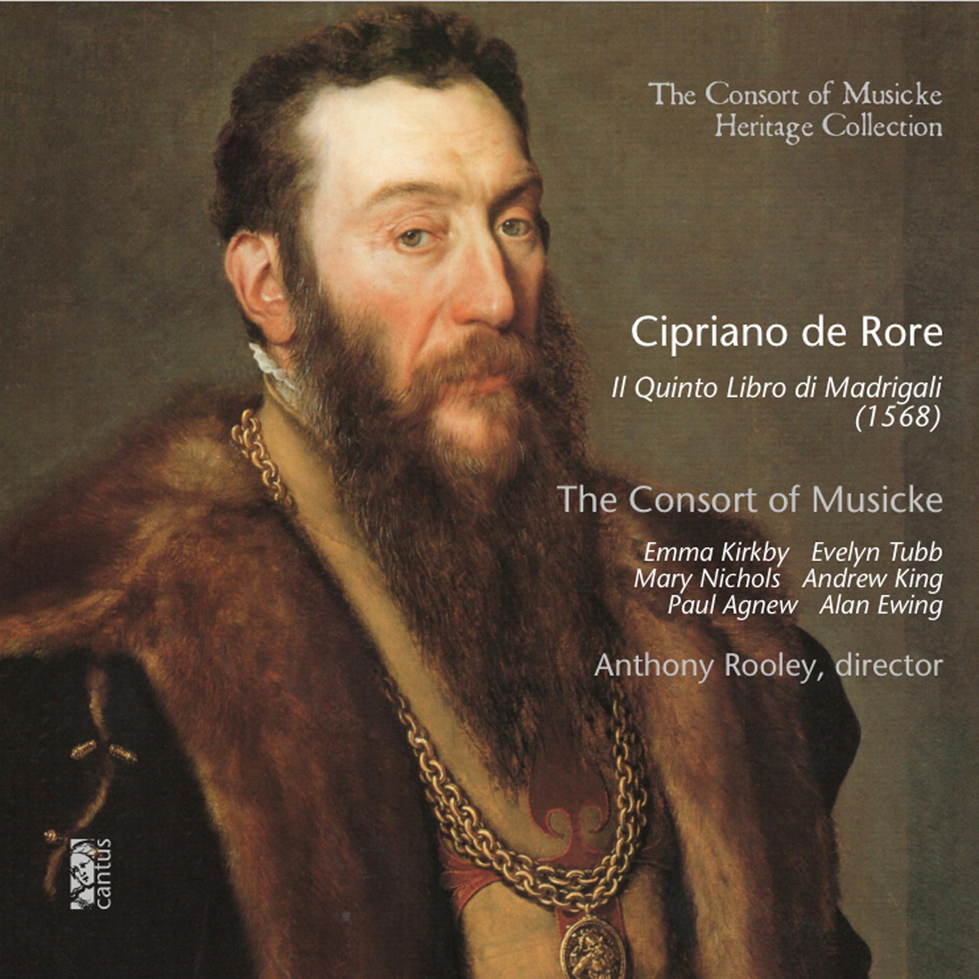Постер альбома Cipriano de Rore: Il quinto libro di Madrigali (1568)