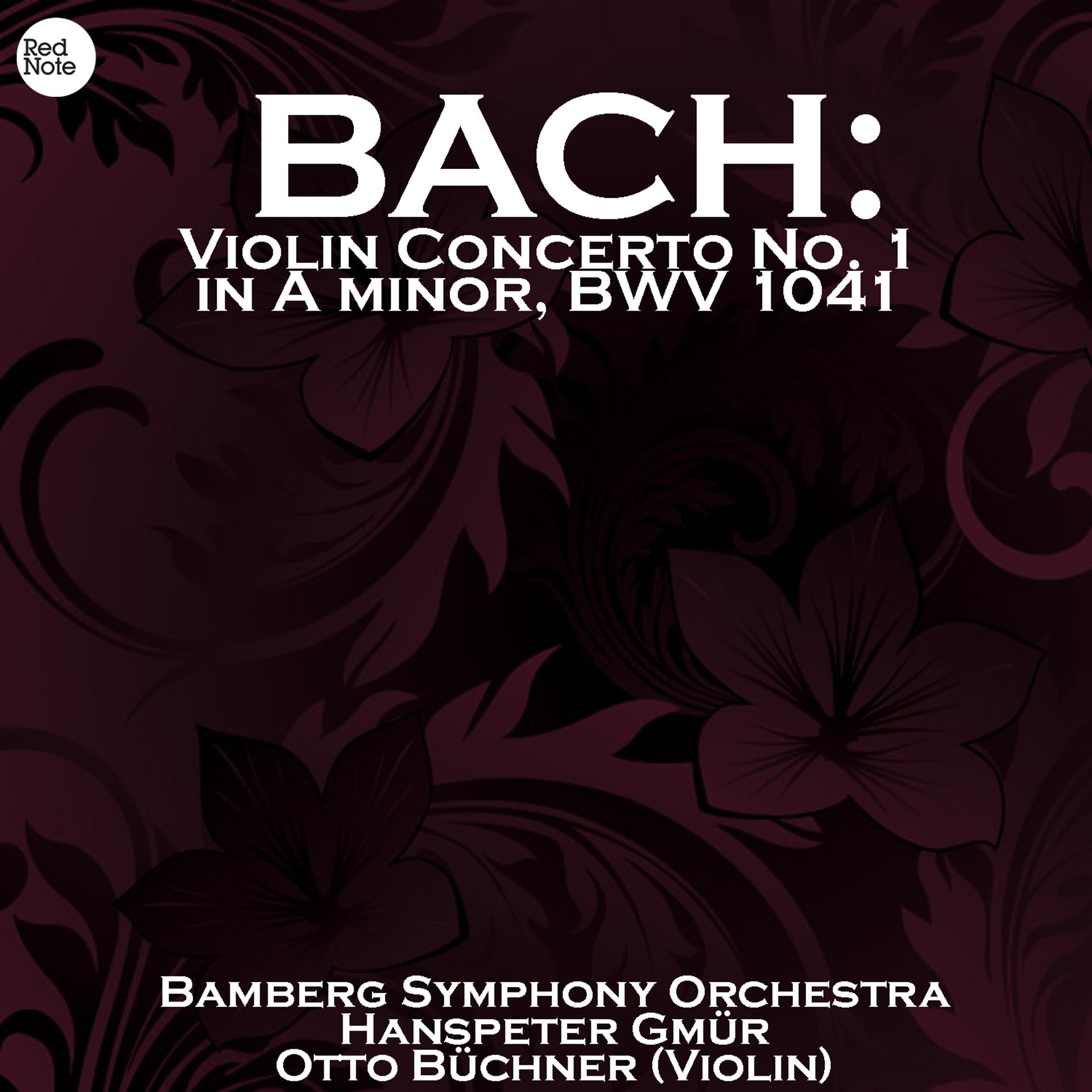 Постер альбома Bach: Violin Concerto No. 1 in A minor, BWV 1041