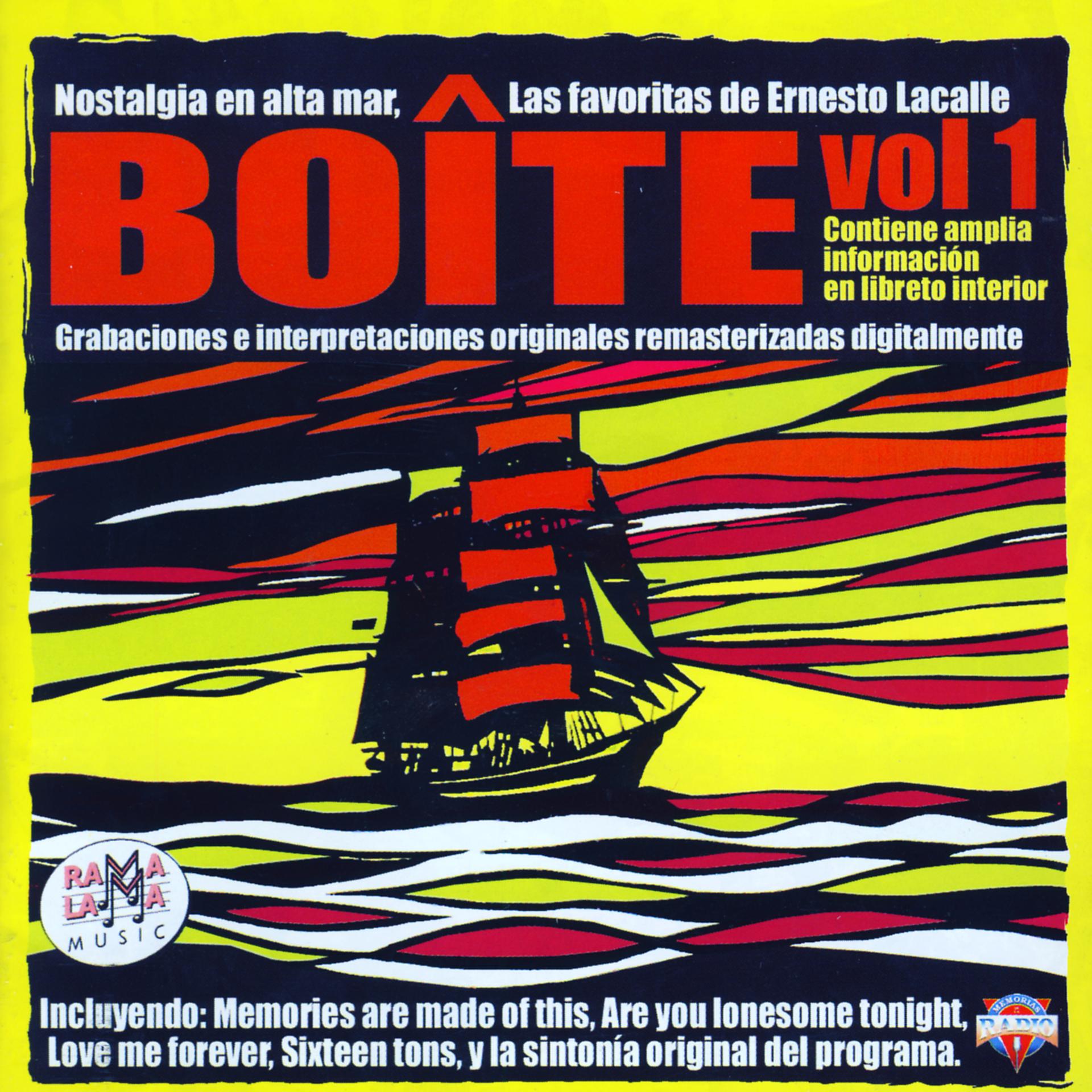Постер альбома Boîte Vol.1 - "Nostalgia En Alta Mar", Las Favoritas De Ernesto Lacalle