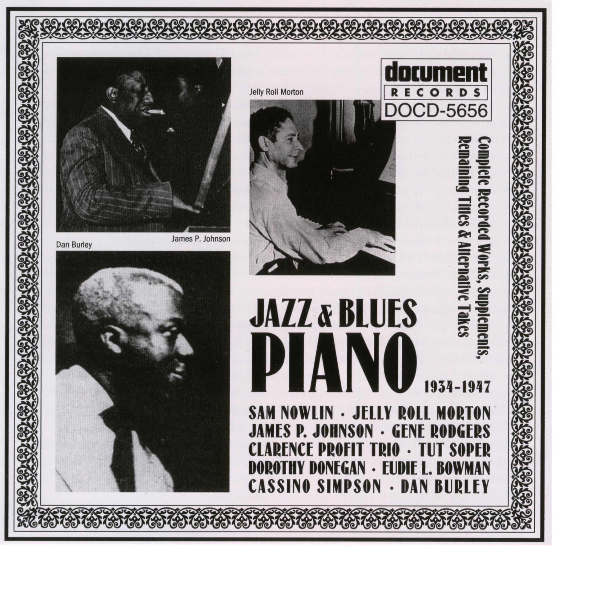 Постер альбома Jazz & Blues Piano (1934-1947)