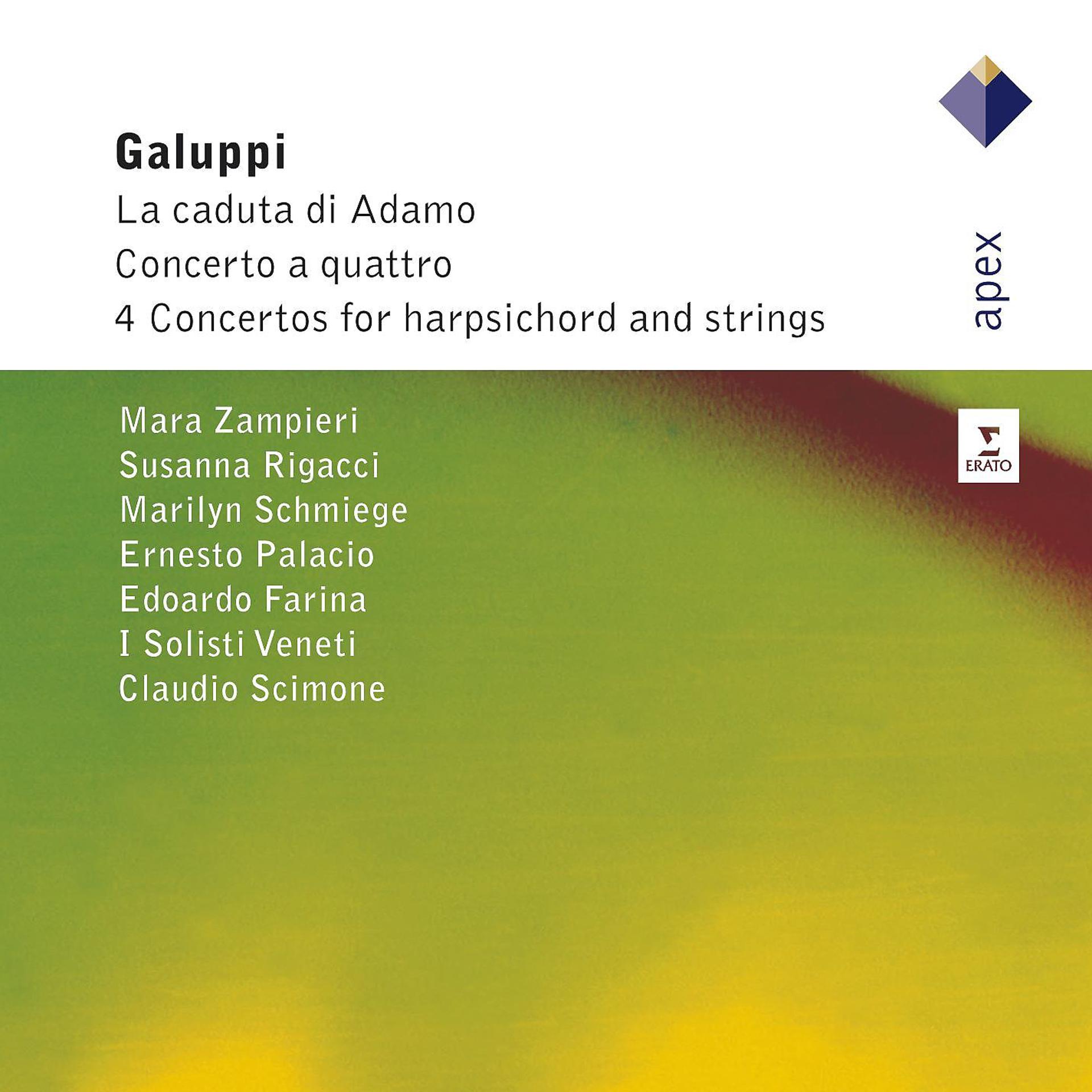 Постер альбома Galuppi : Concerto a Quattri, La Caduta di Adamo & Harpsichord Concertos