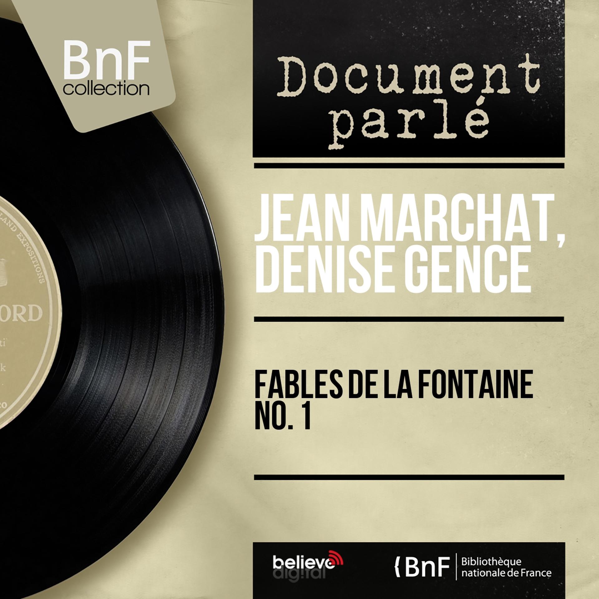Постер альбома Fables de La Fontaine no. 1 (Mono Version)