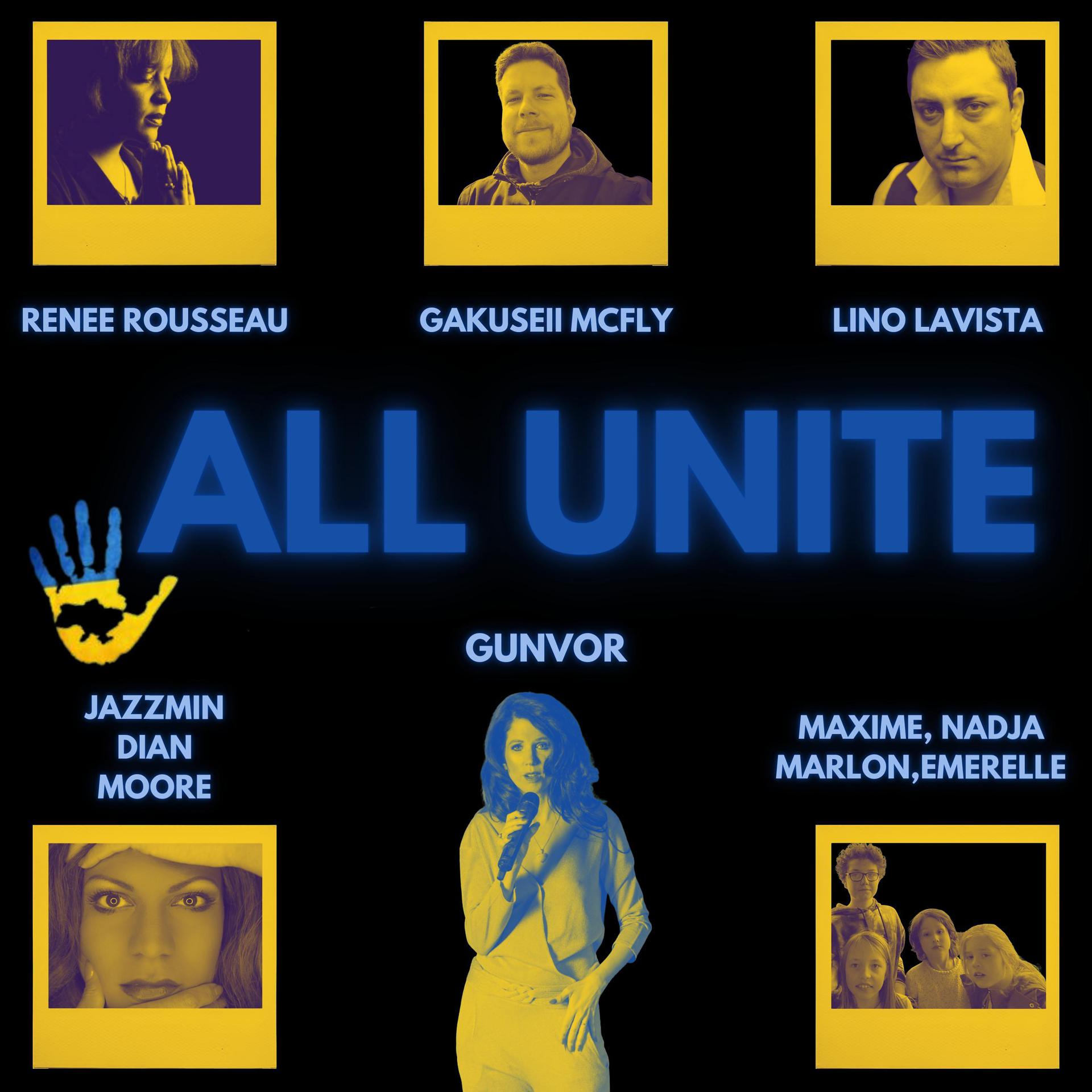 Постер альбома ALL UNITE (feat. GAKUSEII McFLY,Renée Rousseau,Peter Meyer,Jazzmin Dian Moore & Lino Lavista)
