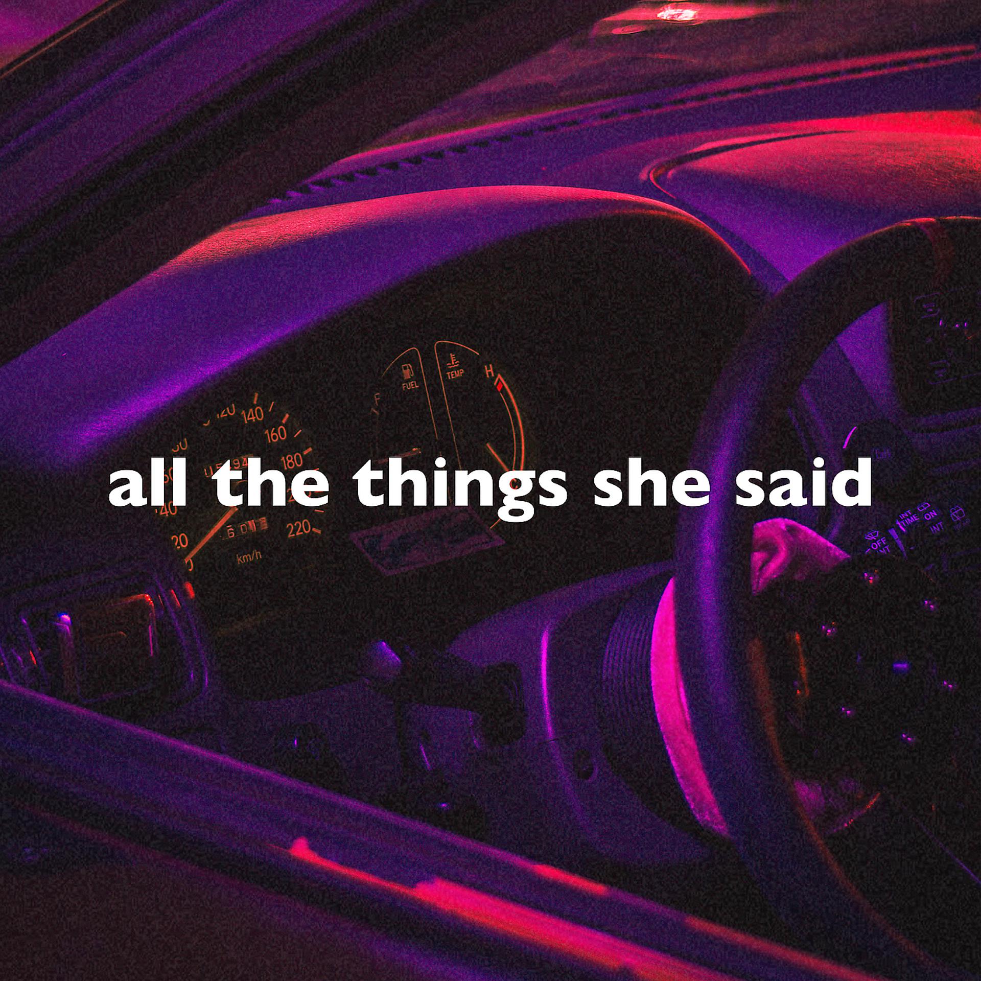 Постер альбома All the Things She Said (Slowed + Reverb)