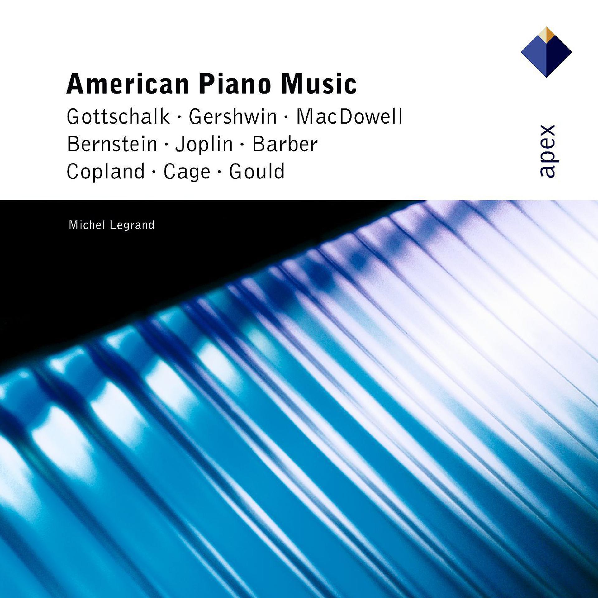 Постер альбома American Piano Music: Gershwin, Bernstein, Barber, Copland, Cage...