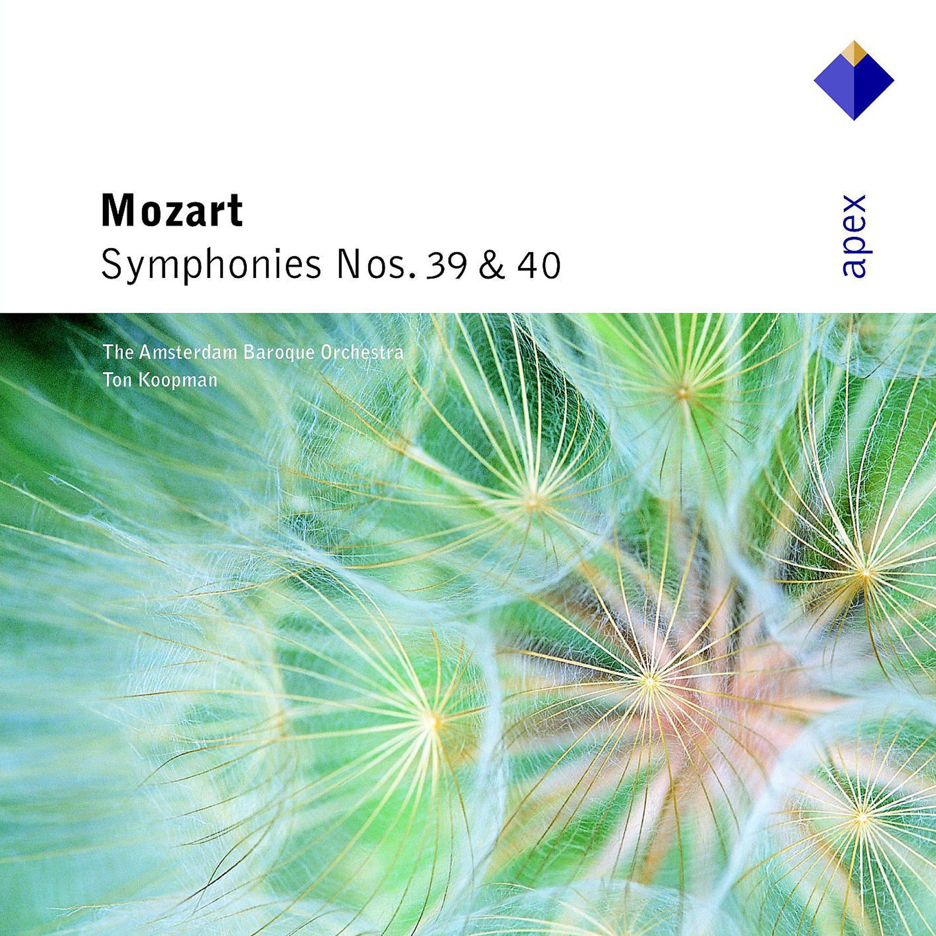 Постер альбома Mozart : Symphonies Nos 39 & 40  -  Apex