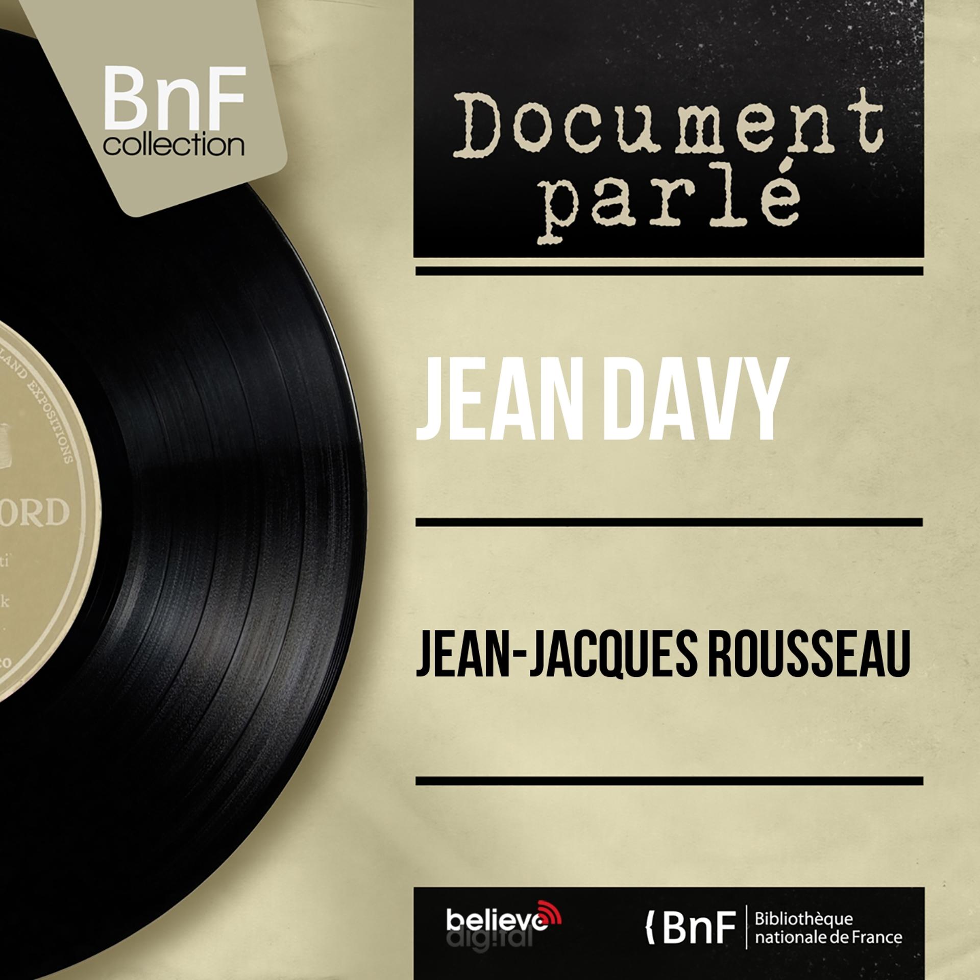 Постер альбома Jean-Jacques Rousseau (Mono Version)