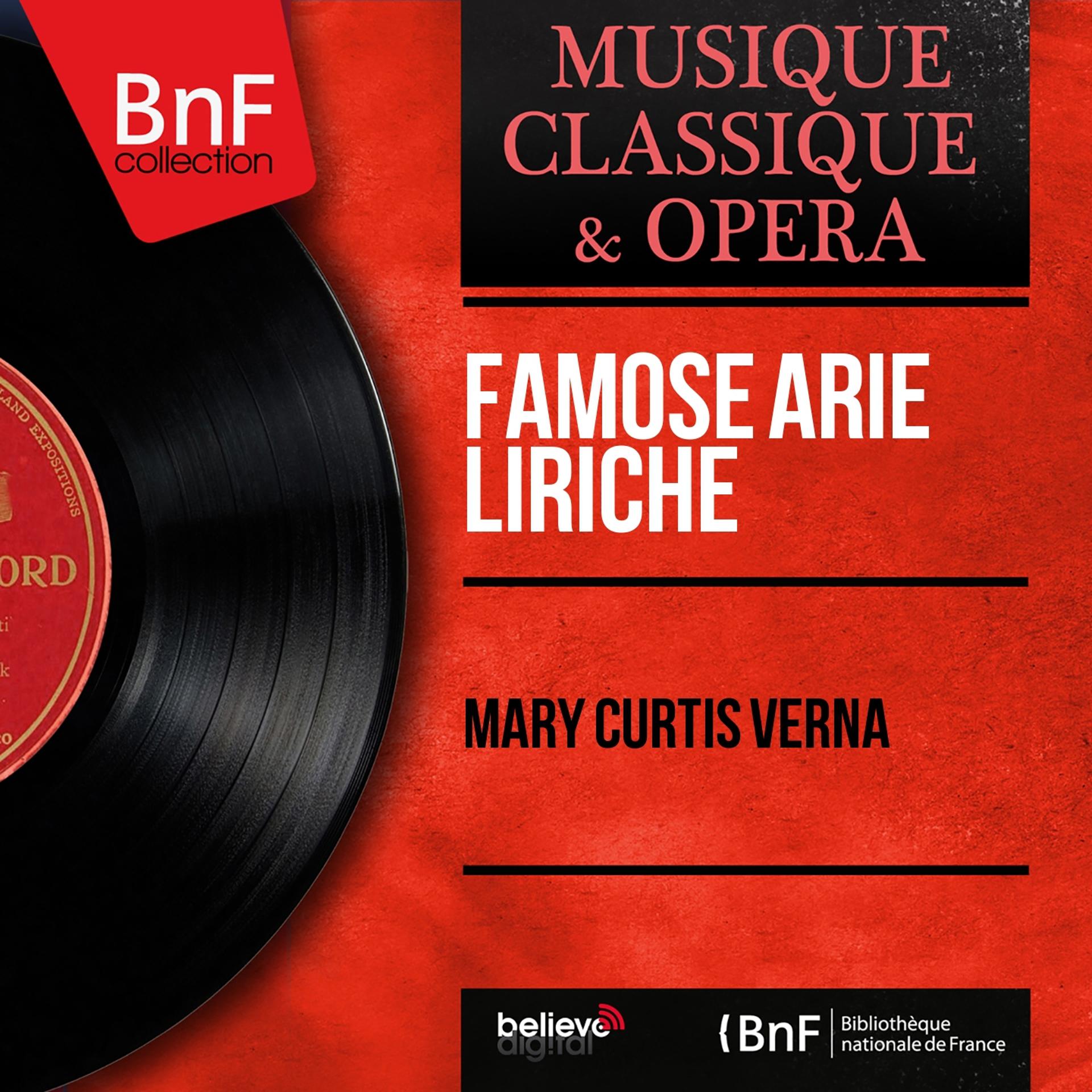 Постер альбома Famose arie liriche (Mono Version)