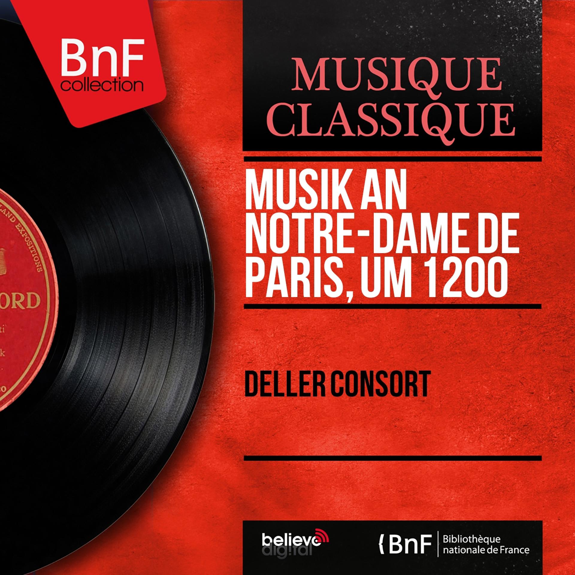 Постер альбома Musik an Notre-Dame de Paris, um 1200 (Mono Version)