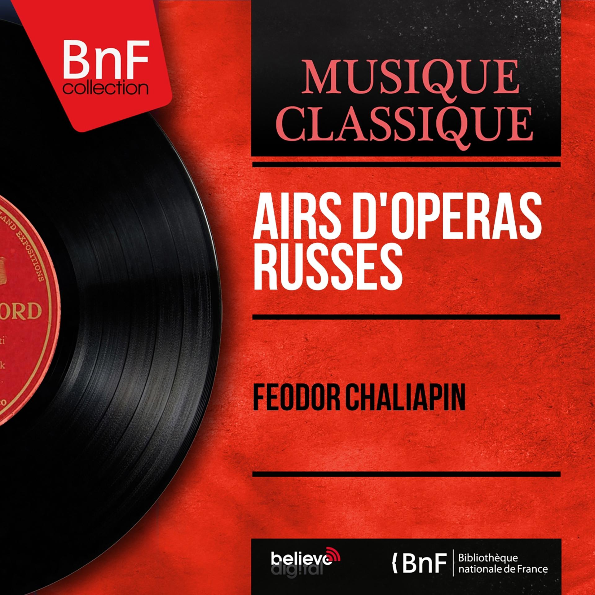 Постер альбома Airs d'operas russes (Mono Version)