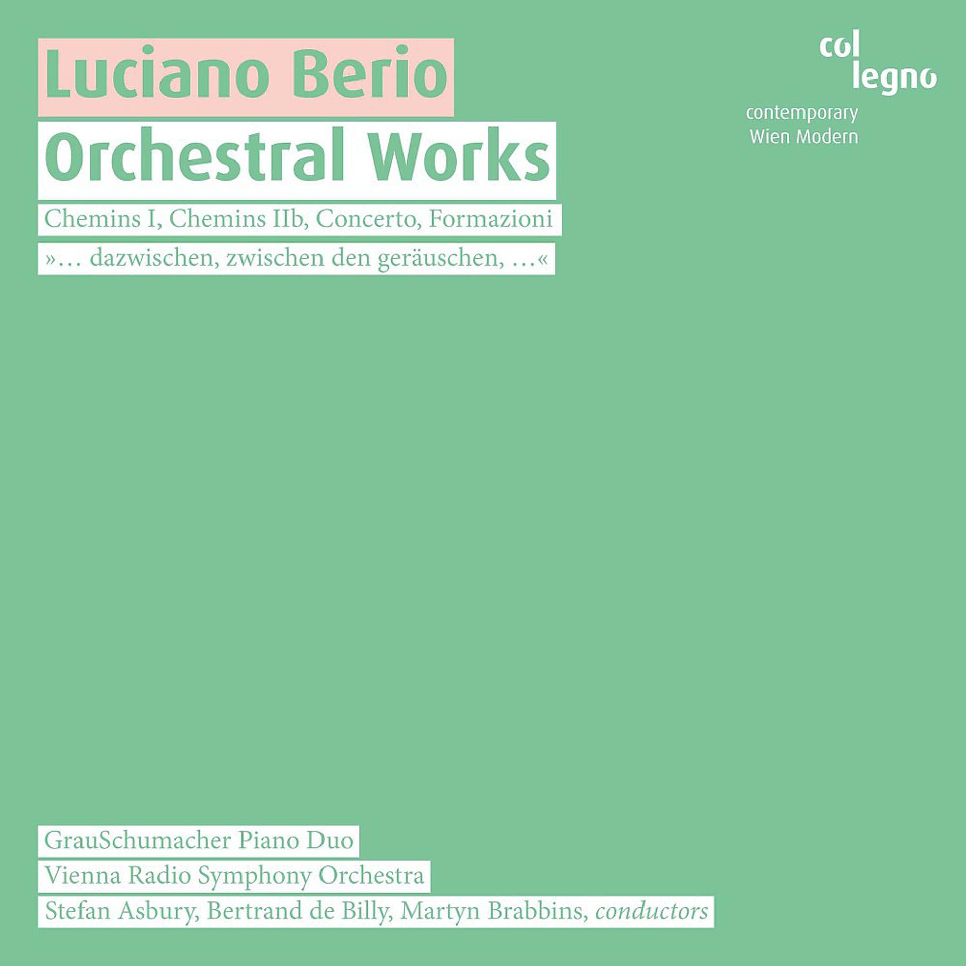 Постер альбома Luciano Berio: Orchestral Works