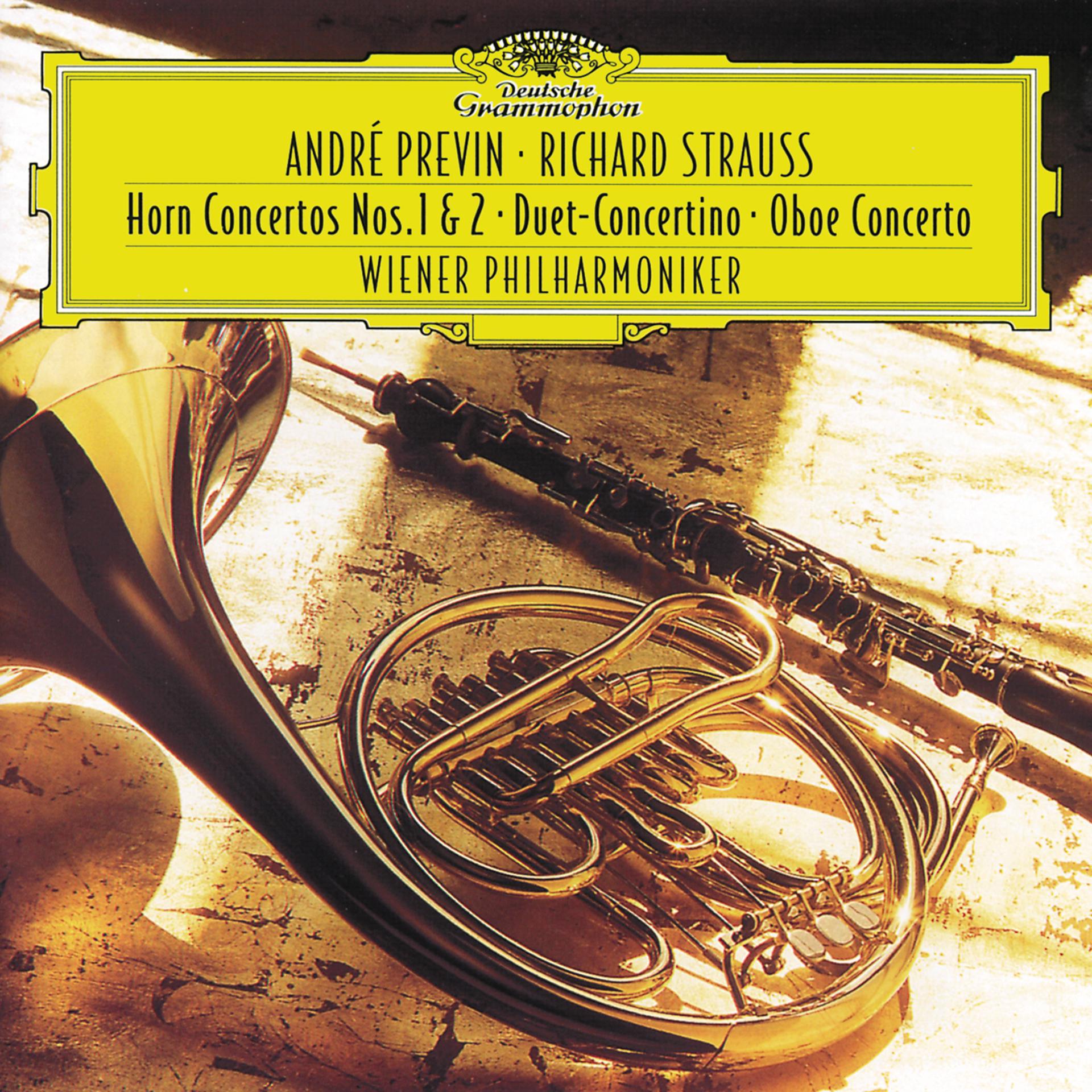 Постер альбома Strauss, R.: Horn Concertos Nos. 1 & 2; Duet Concertino; Oboe Concerto