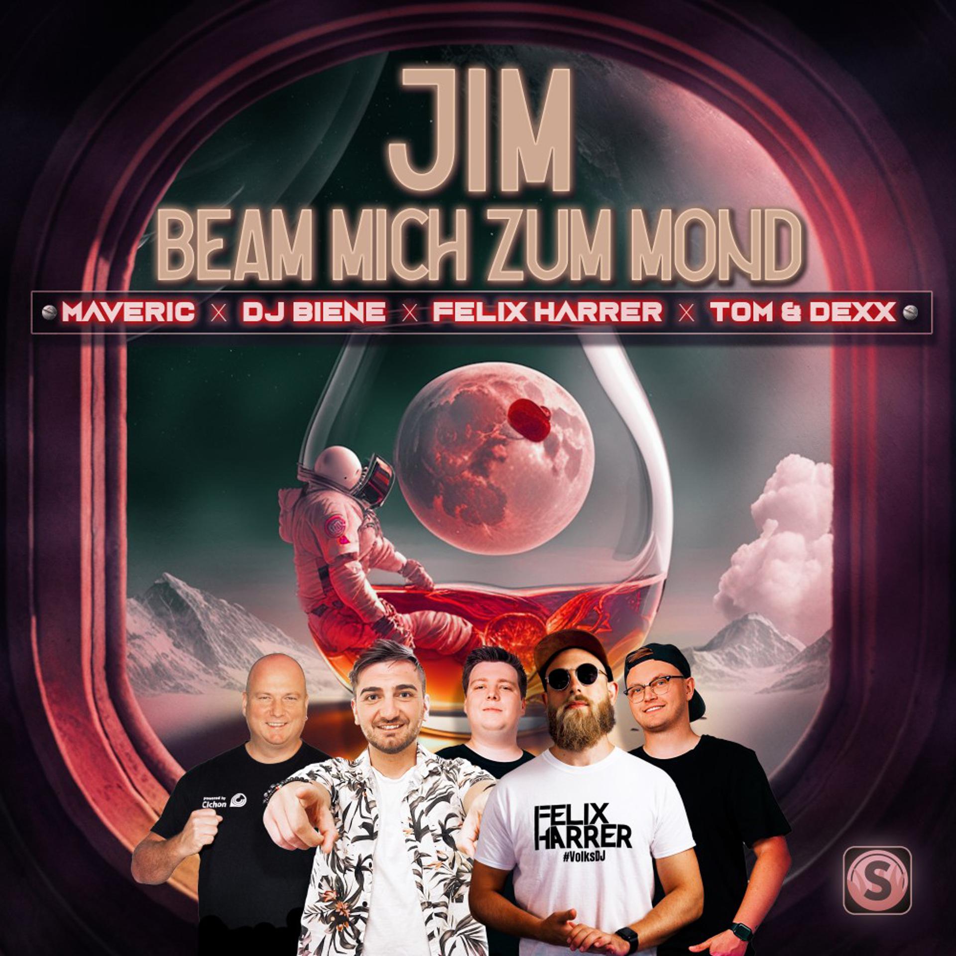 Постер альбома Jim, beam mich zum Mond (Felix Harrer x Tom & Dexx Remix)