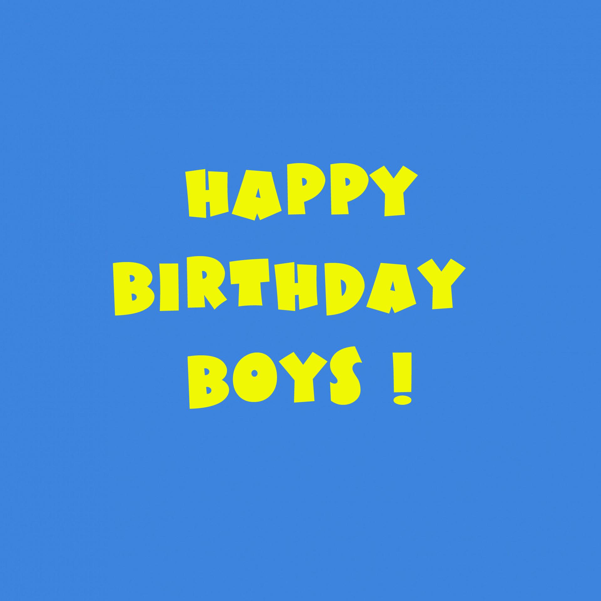 Постер альбома Happy Birthday Boys !