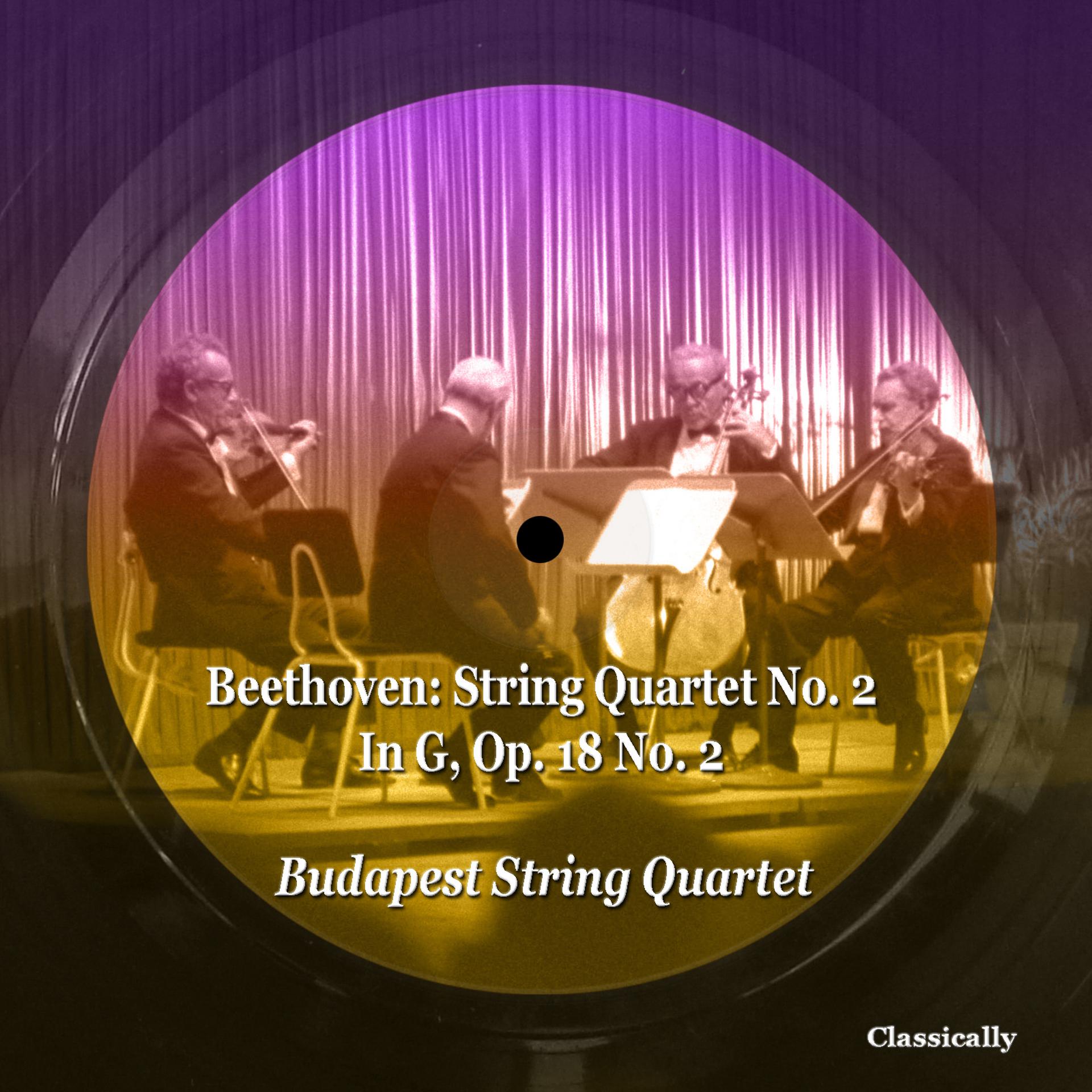 Постер альбома Beethoven: String Quartet No. 2 in G, Op. 18 No. 2