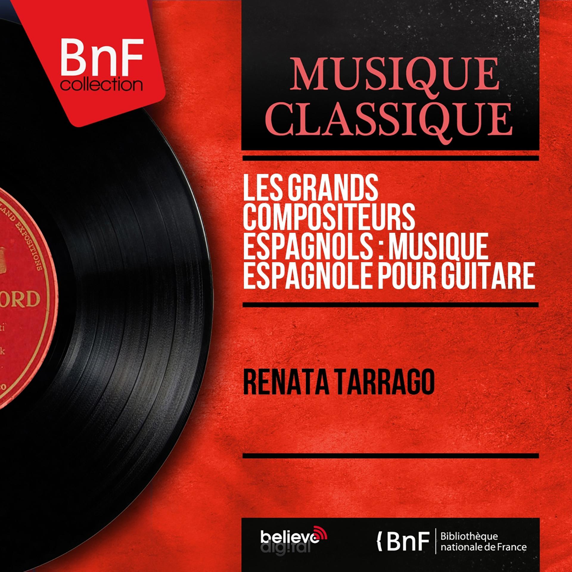 Постер альбома Les grands compositeurs espagnols : Musique espagnole pour guitare (Mono Version)