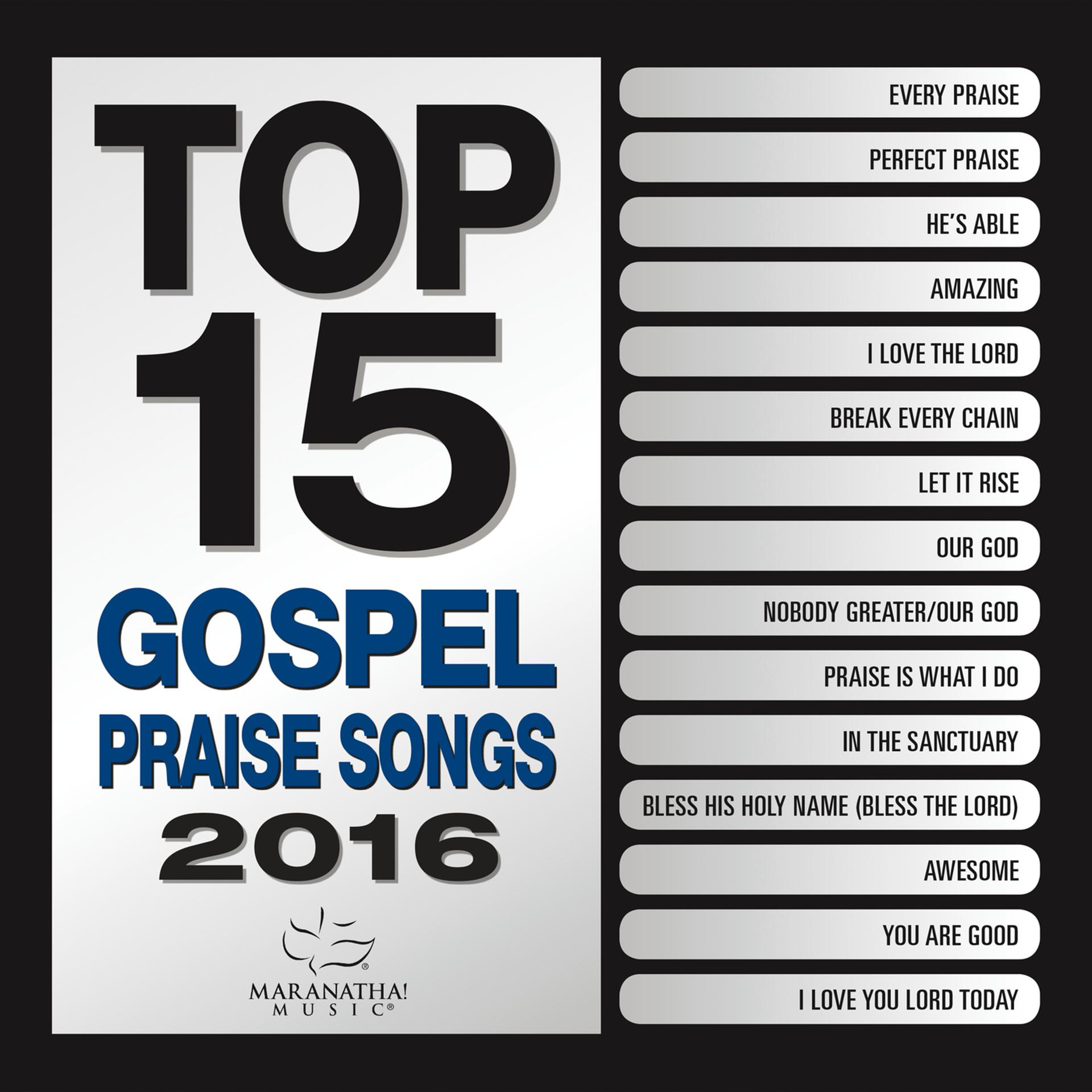 Постер альбома Top 15 Gospel Praise Songs 2016