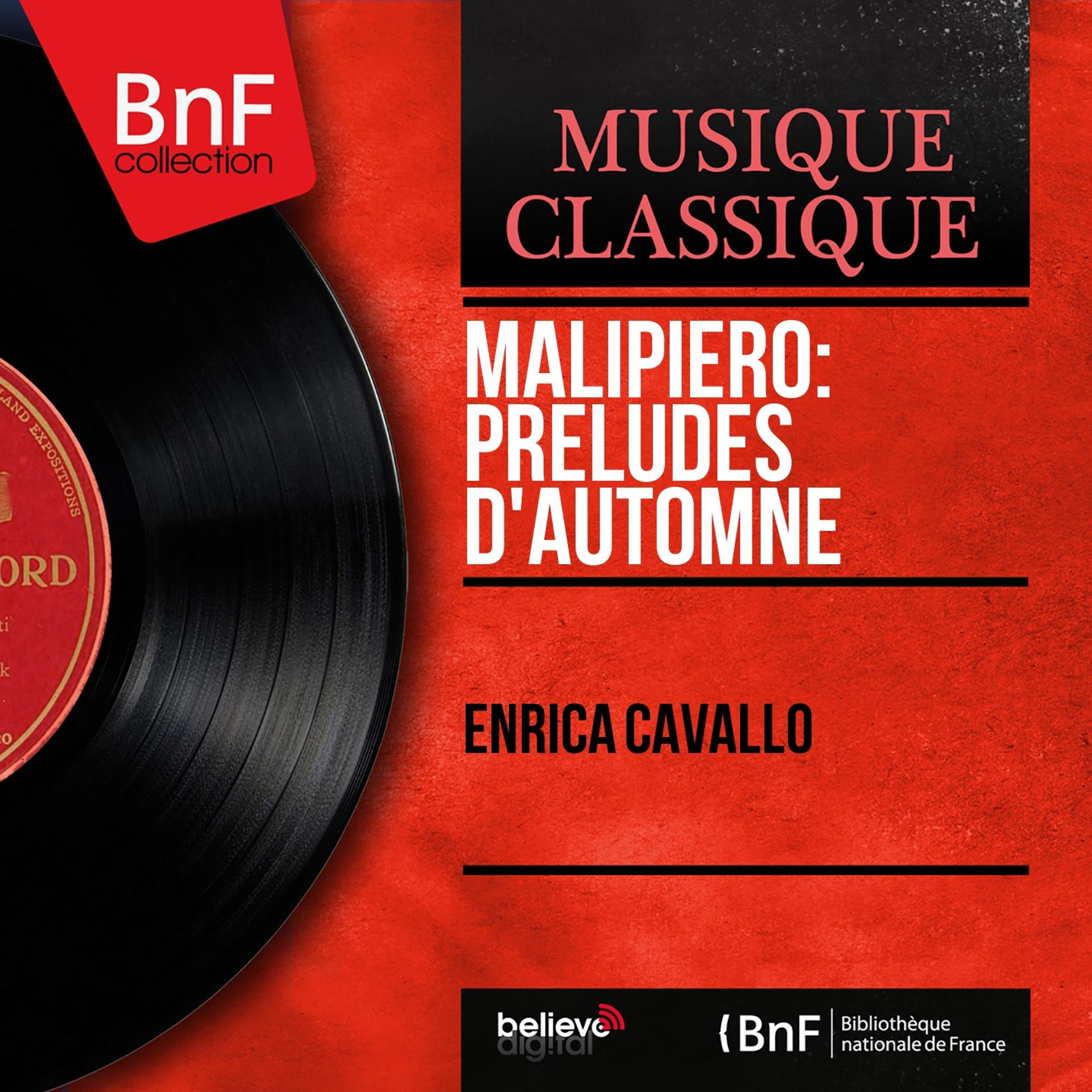 Постер альбома Malipiero: Préludes d'automne (Mono Version)