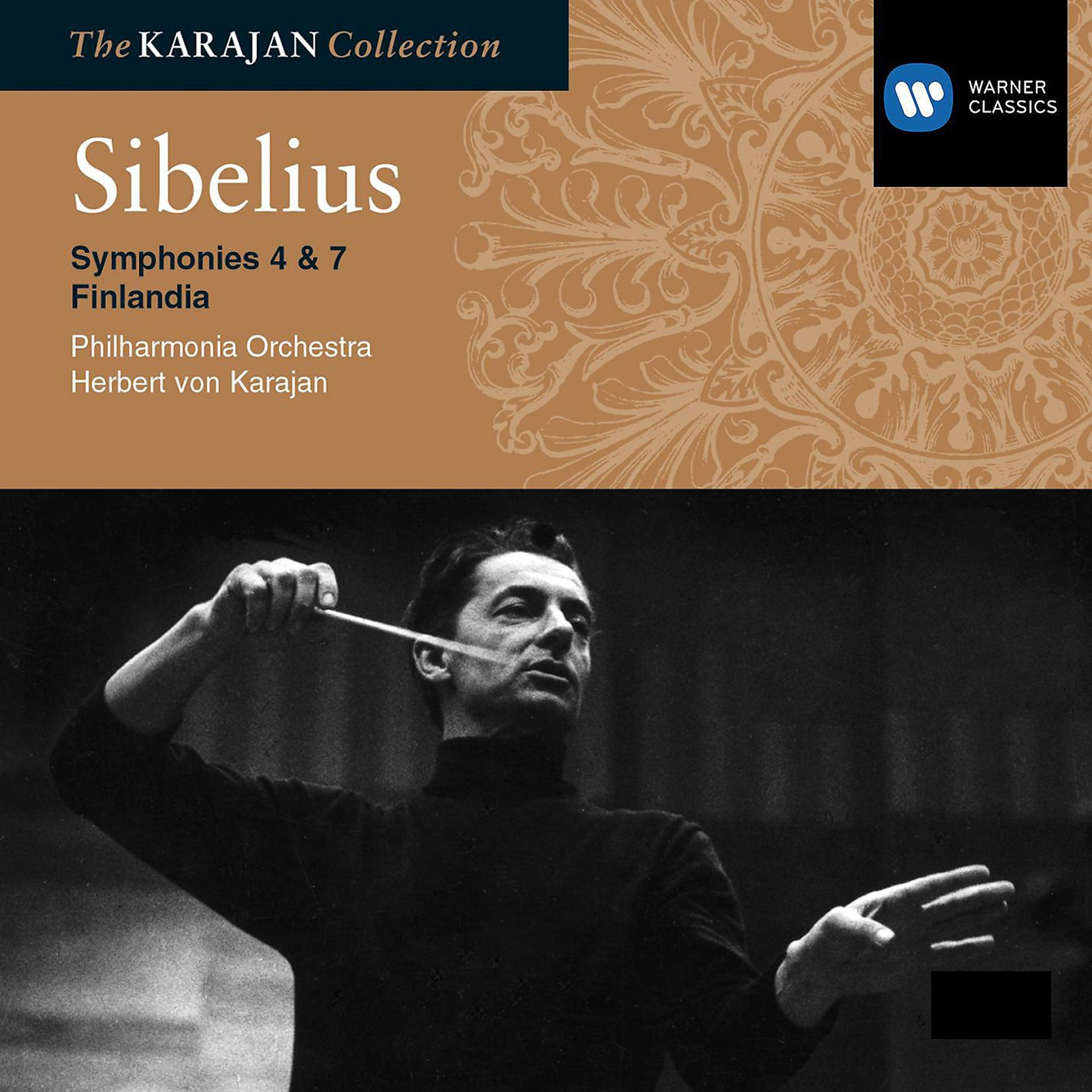 Постер альбома Sibelius: Symphony Nos 4 & 7; Finlandia