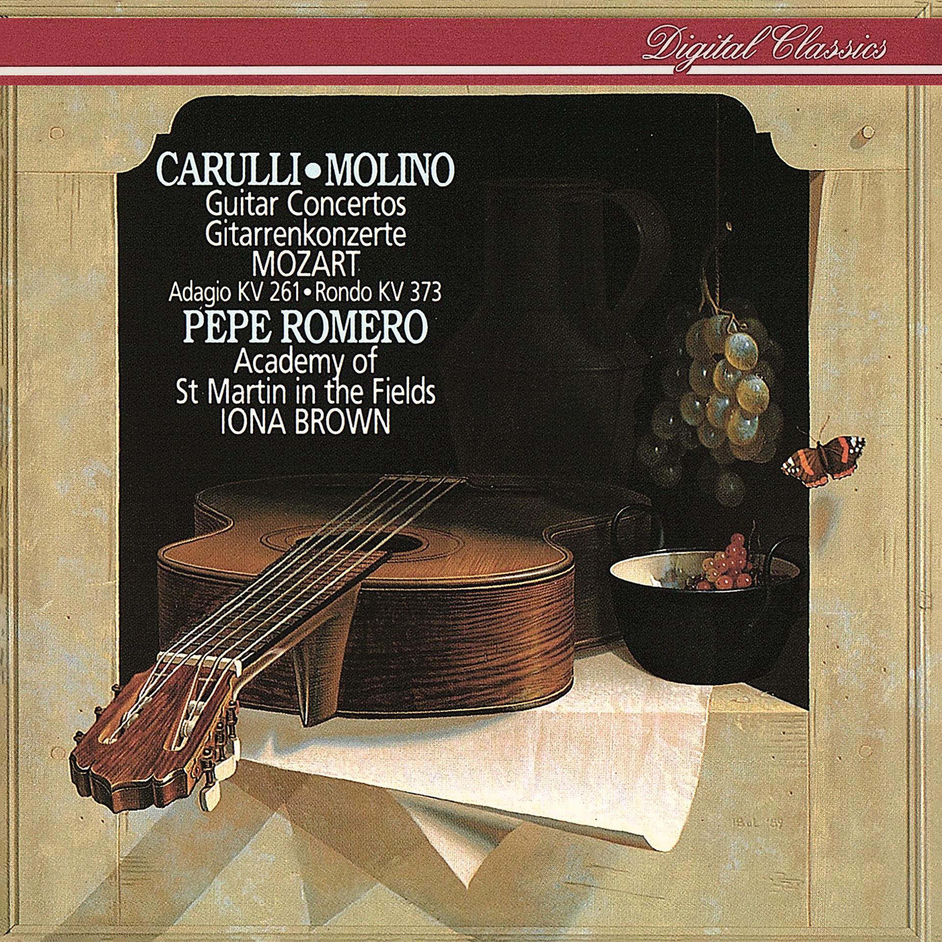 Постер альбома Carulli / Molino: Guitar Concertos / Mozart: Adagio K.261 - Rondo K.373