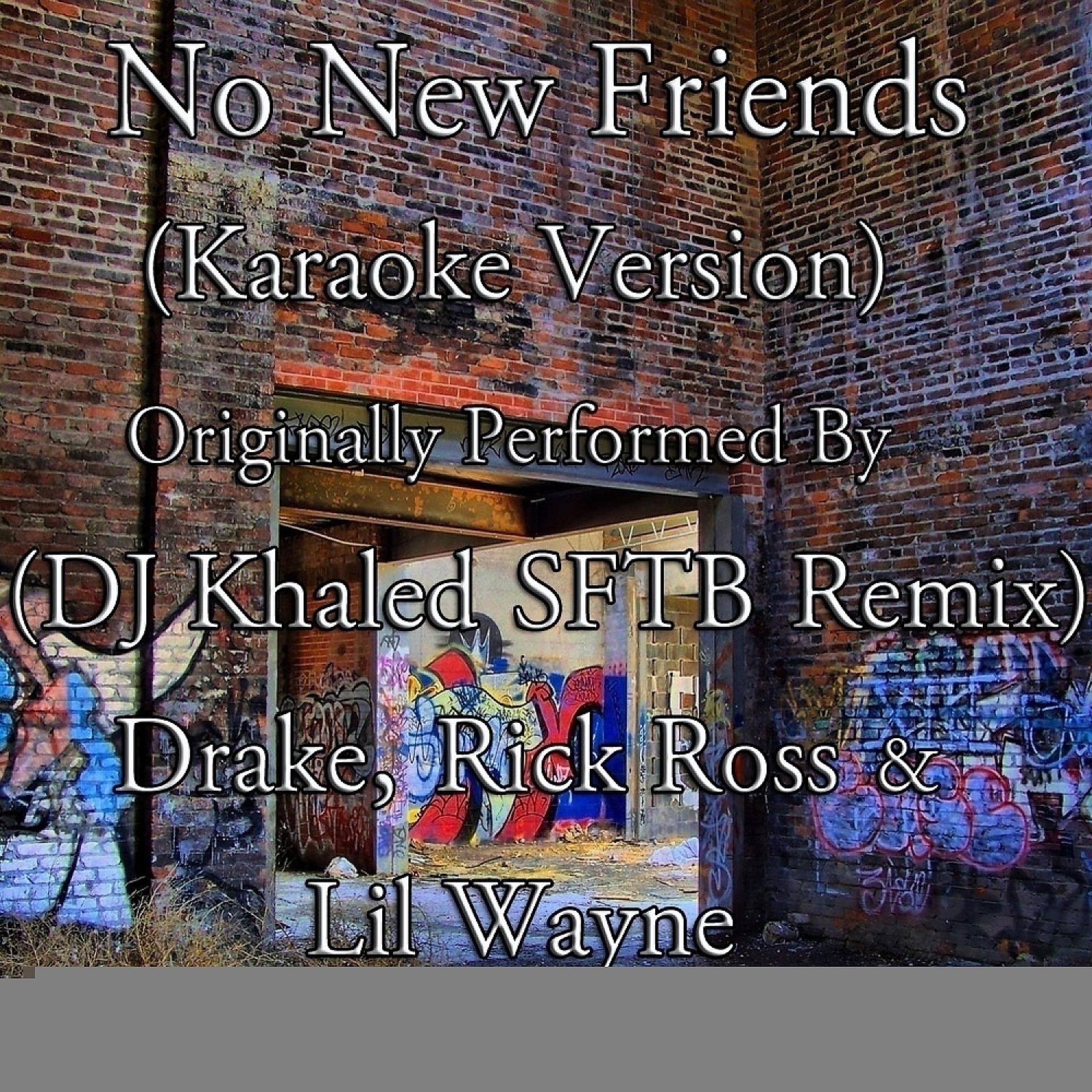 Постер альбома No New Friends (Karaoke Version) Originally Performed by Dj Khaled (SFTB Remix) Drake, Rick Ross & Lil Wayne) - Single