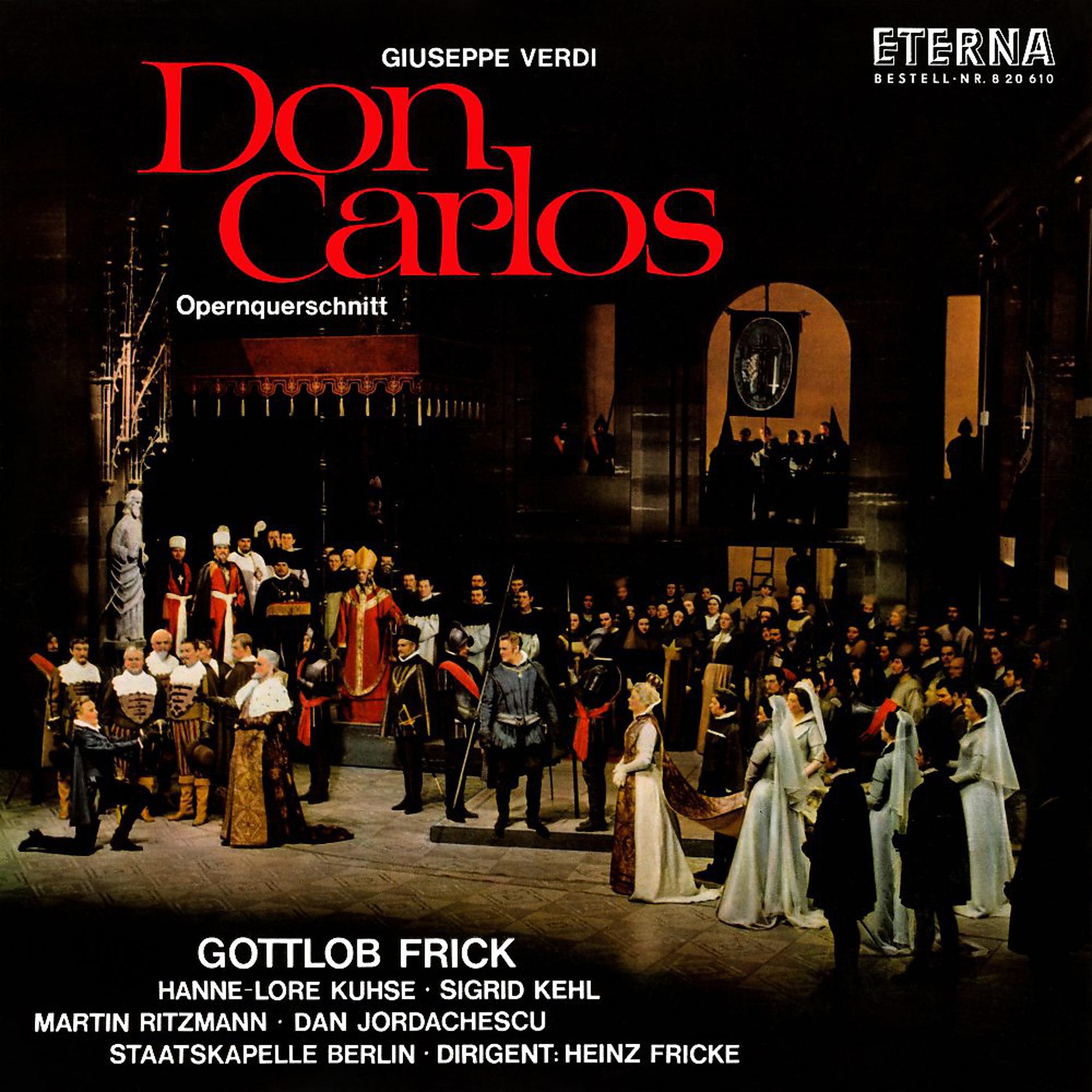 Постер альбома Verdi: Don Carlos (Highlights)