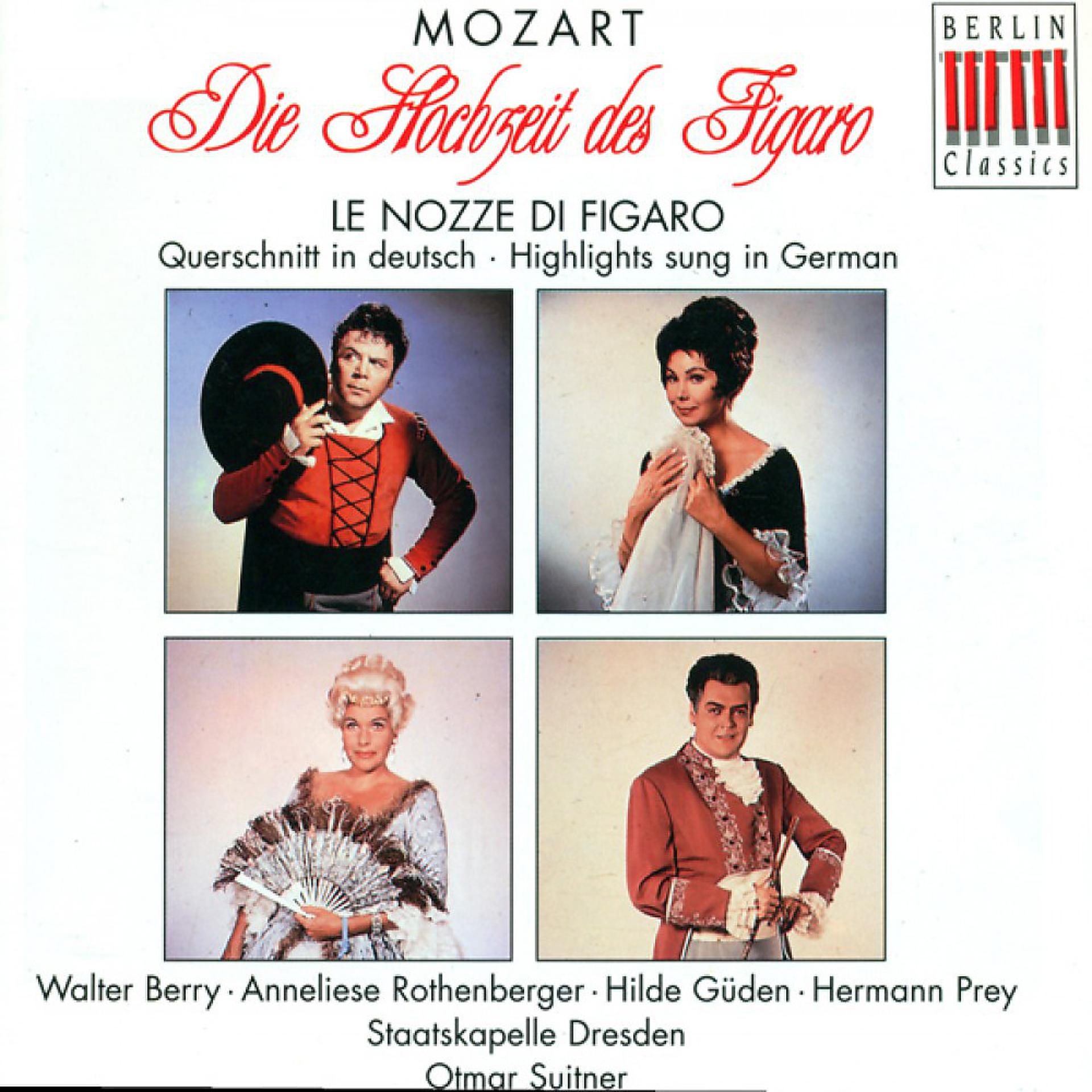 Постер альбома MOZART, W.A.: Nozze di Figaro (Le) [The Marriage of Figaro] [Sung in German] [Opera] [Suitner]