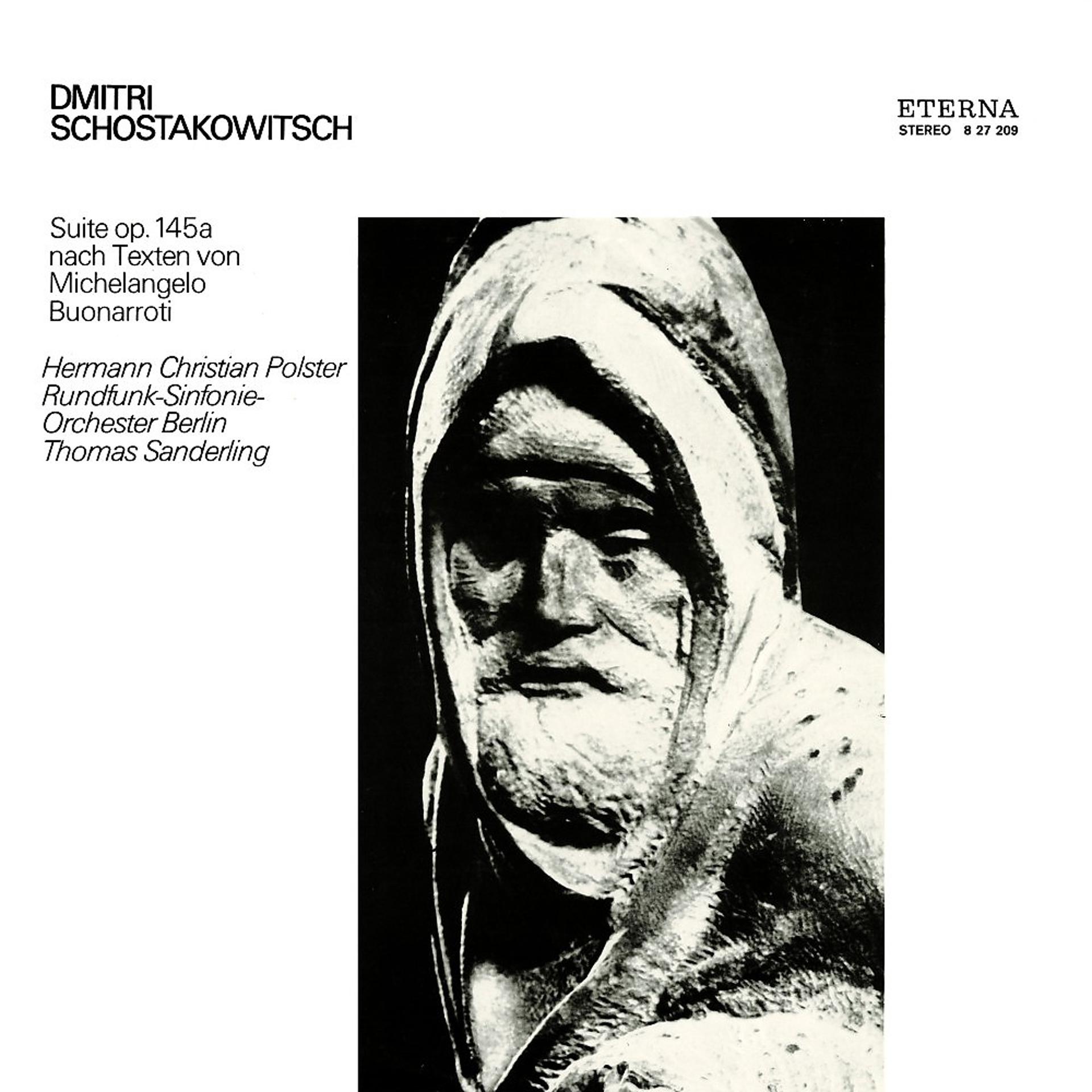 Постер альбома Schostakowitsch: Suite, Op. 145a nach Texten von Michelangelo Buonarroti