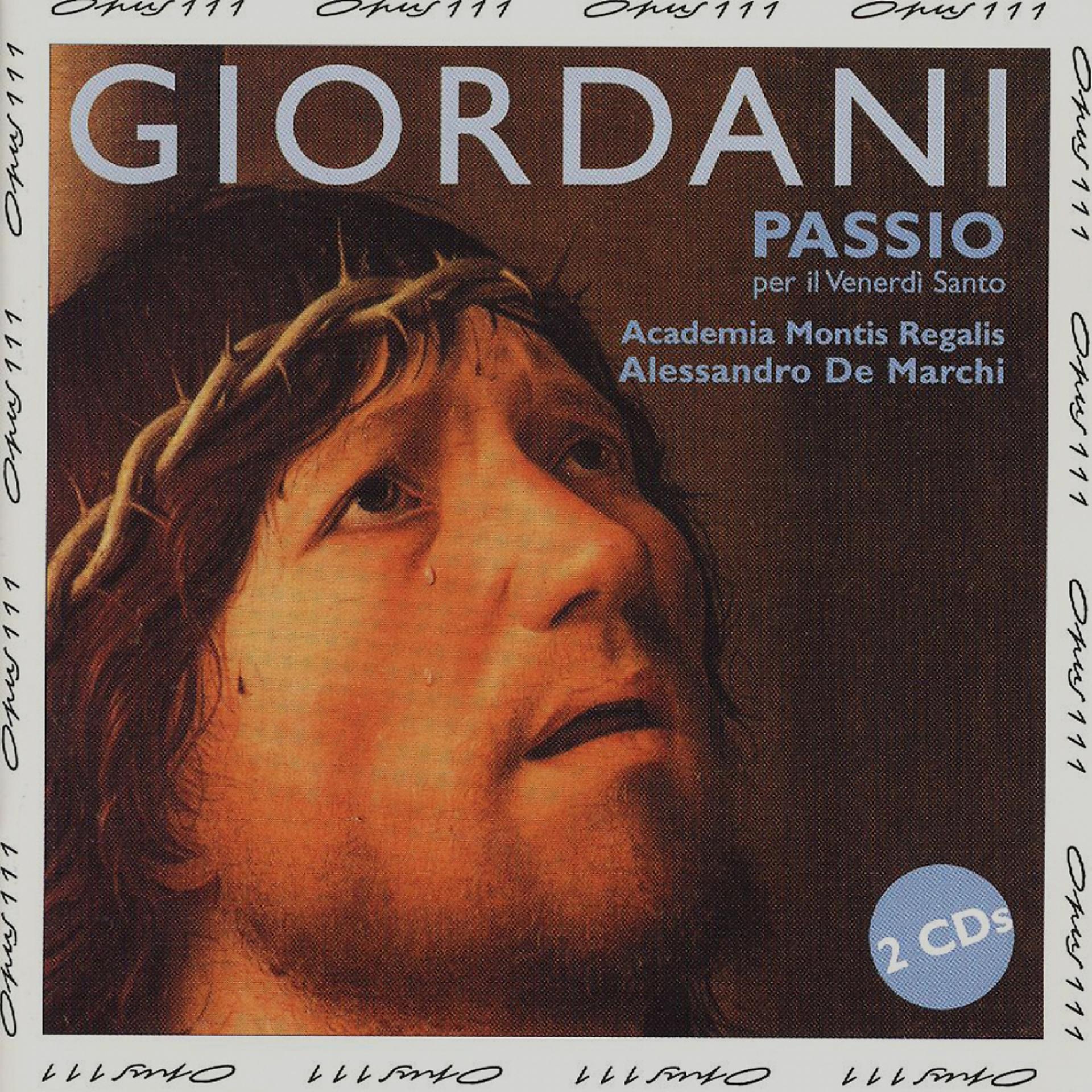 Постер альбома Giordani: Passio Per Il Venerdi Santo