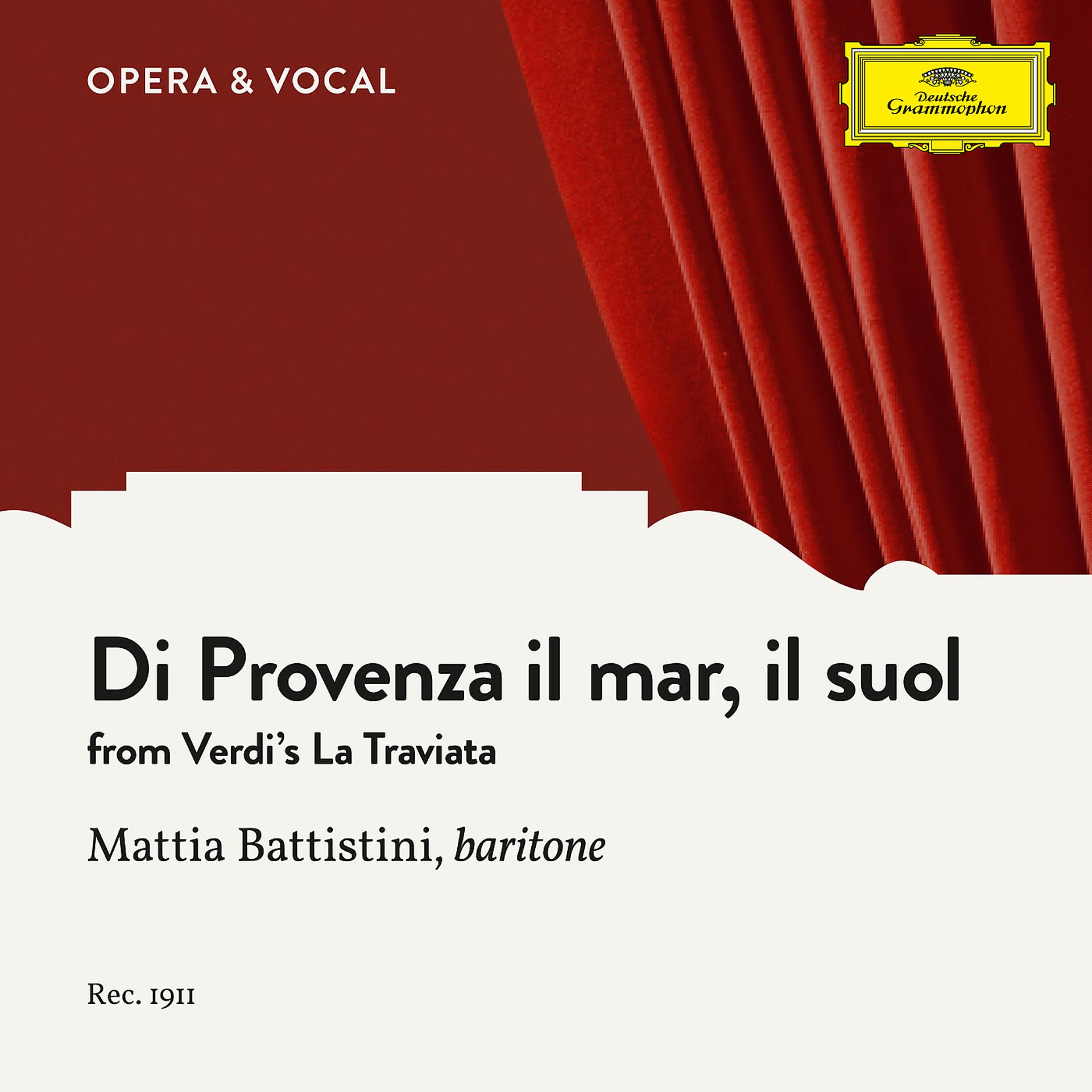 Постер альбома Verdi: Di Provenza il mar, il suol