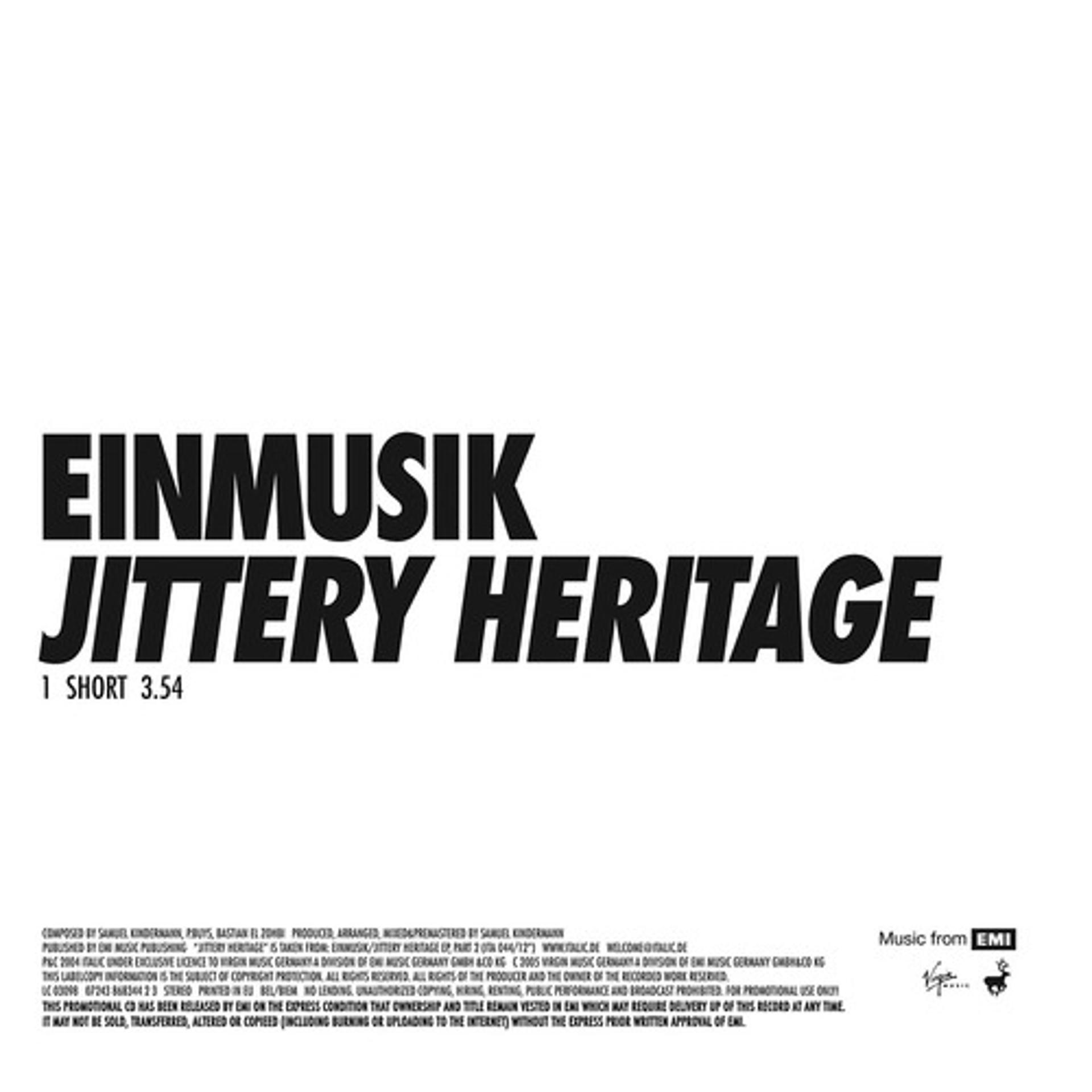 Постер альбома Jittery Heritage