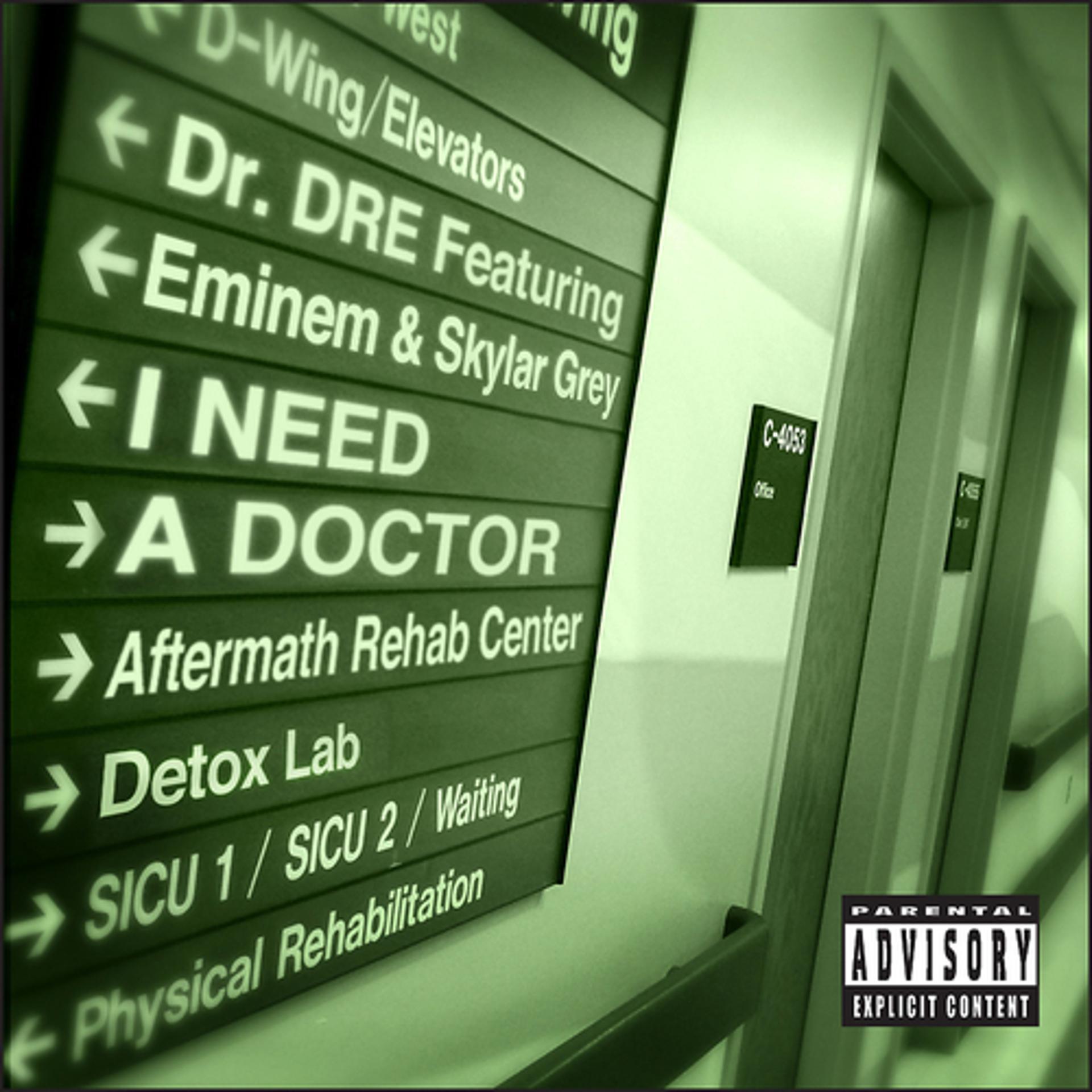Постер к треку Dr. Dre, Eminem, Skylar Grey - I Need A Doctor